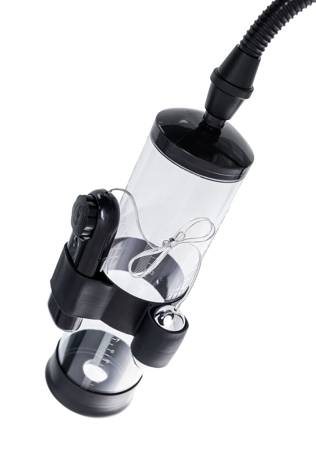 Механическая помпа для пениса Sexus Men Training Harald, ABS-пластик, черный, 64 см