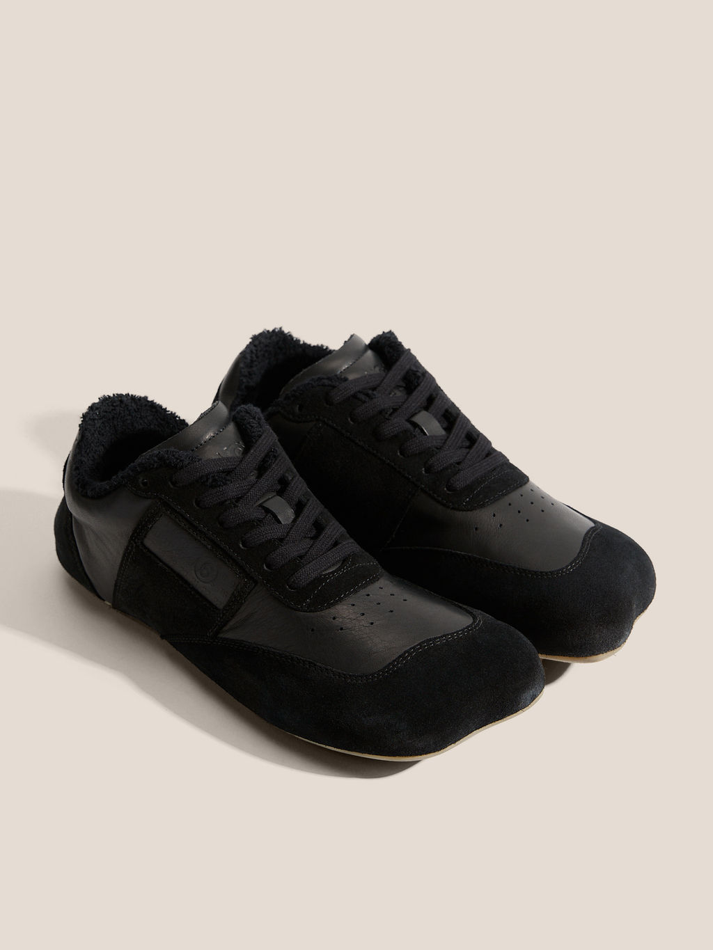 Мужские кеды MM6 MAISON MARGIELA SNEAKERS Артикул 4670028, черный  фото 2