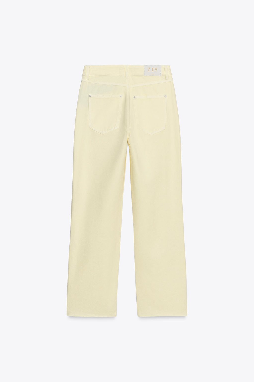 JEANS Z.09 STRAIGHT ANKLE HIGH-WAIST CROSSOVER WAIST - Zara фото 9