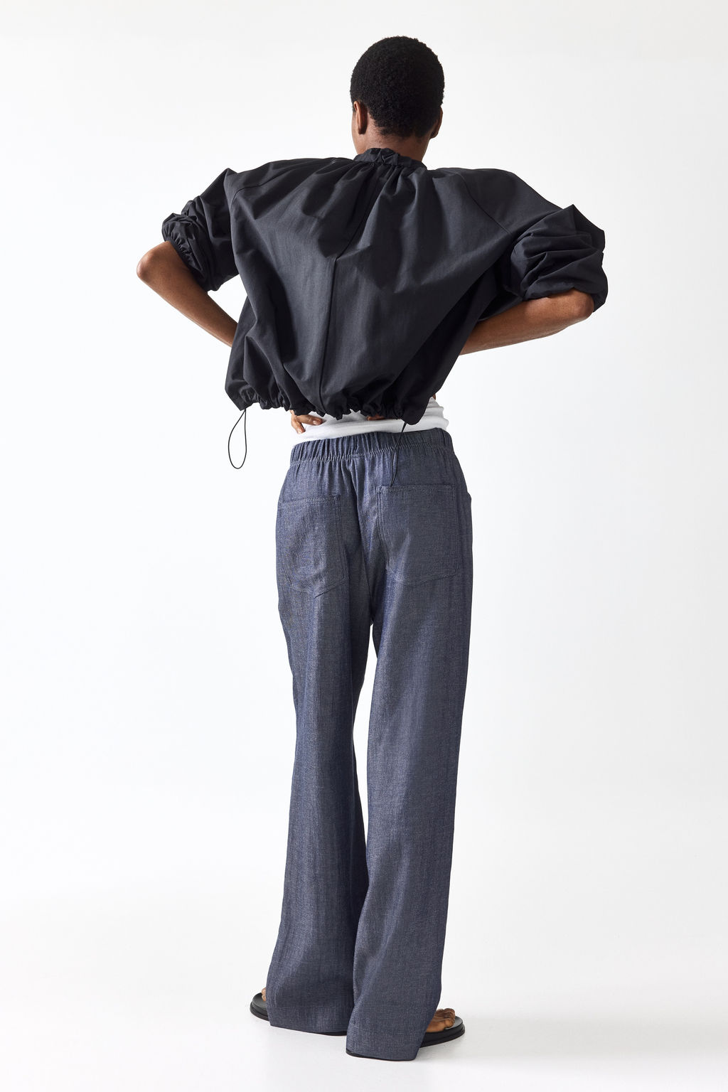 Pantal?n recto con cord?n de ajuste - H&m фото 7