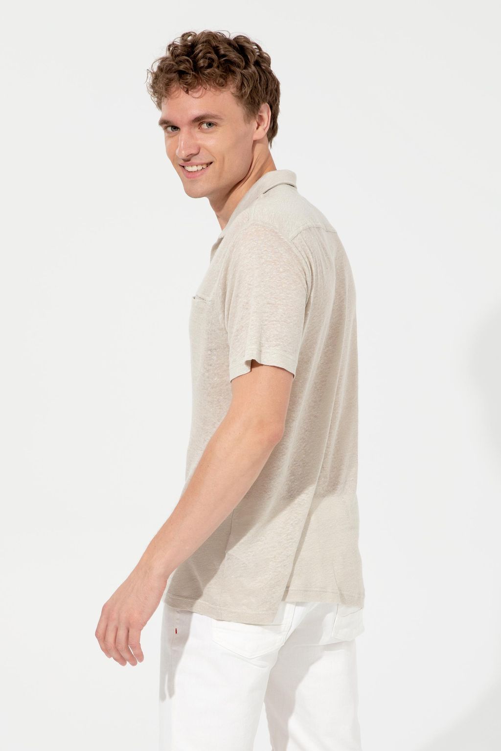 U. S. Polo Assn Мужская футболка с воротником-поло Stone - U.s. polo assn фото 5