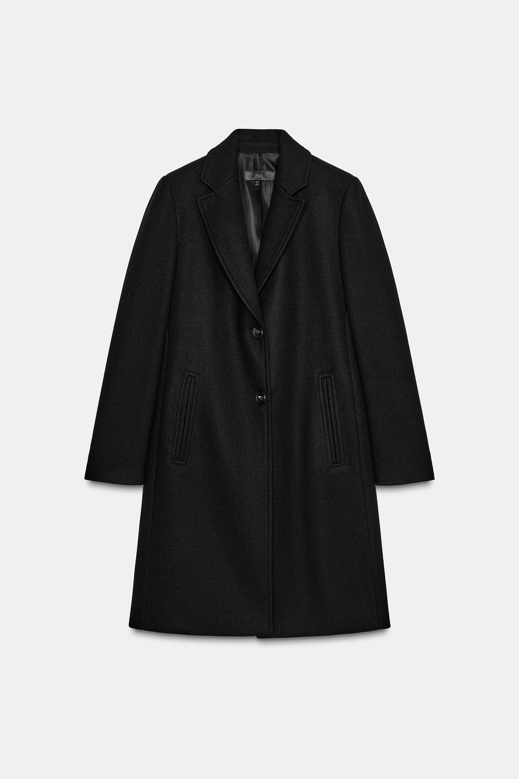 ABRIGO HOMBRERAS SOFT / Negro - Zara фото 9