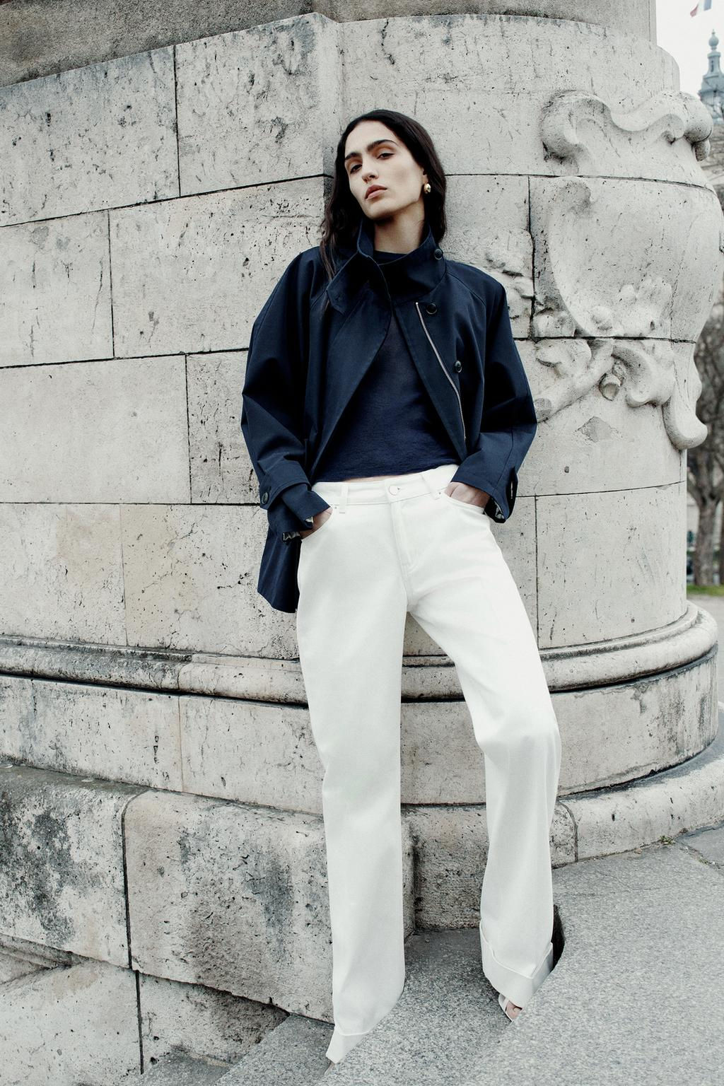 ZW COLLECTION CAPE JACKET WITH TABS