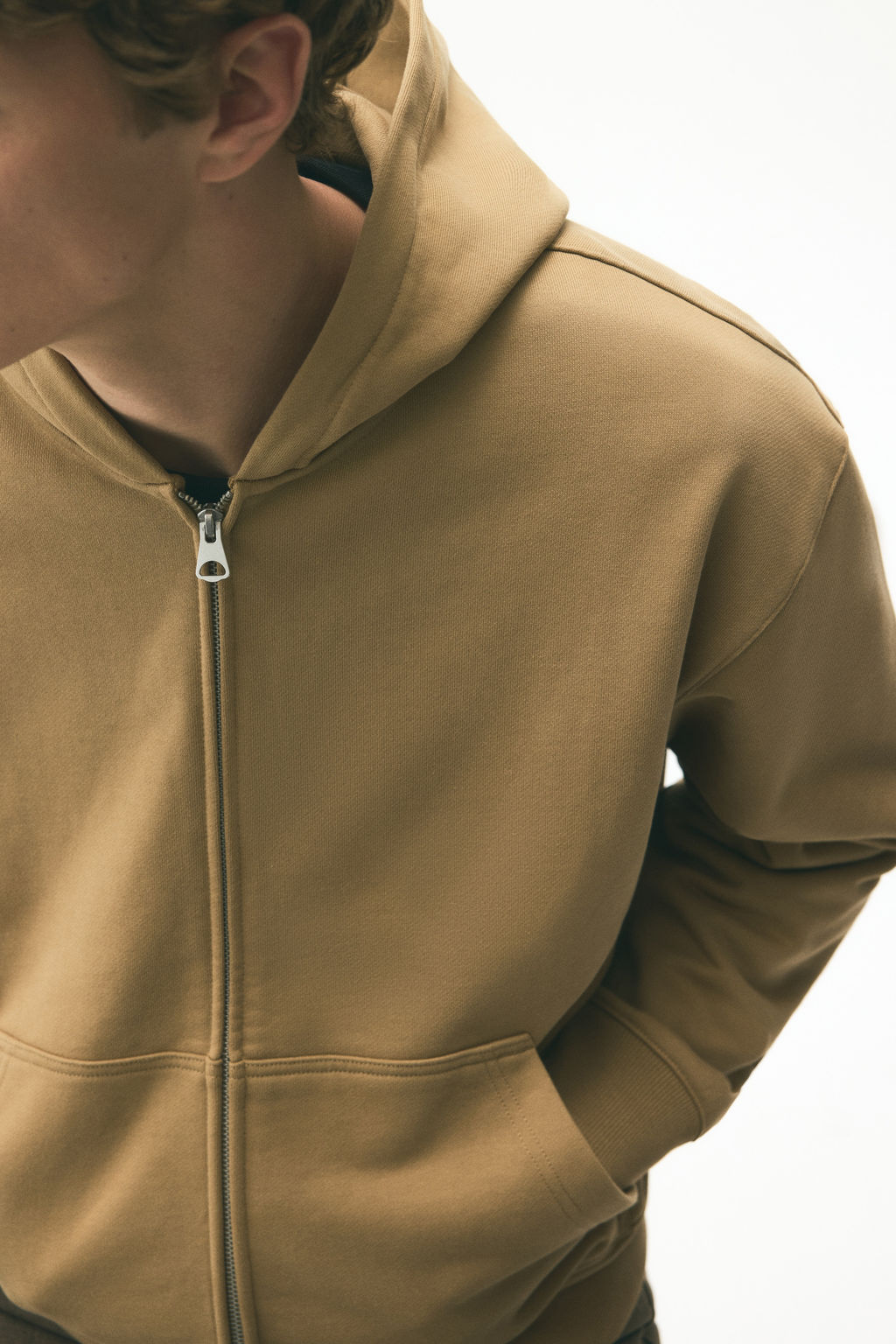 Chaqueta sudadera boxy con cremallera Loose Fit - H&m фото 4