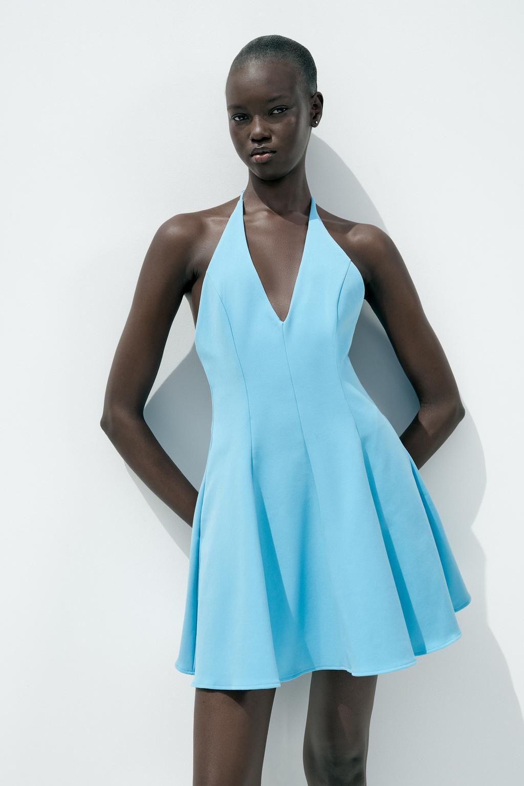 HALTER GORED SHORT DRESS - Zara фото 3