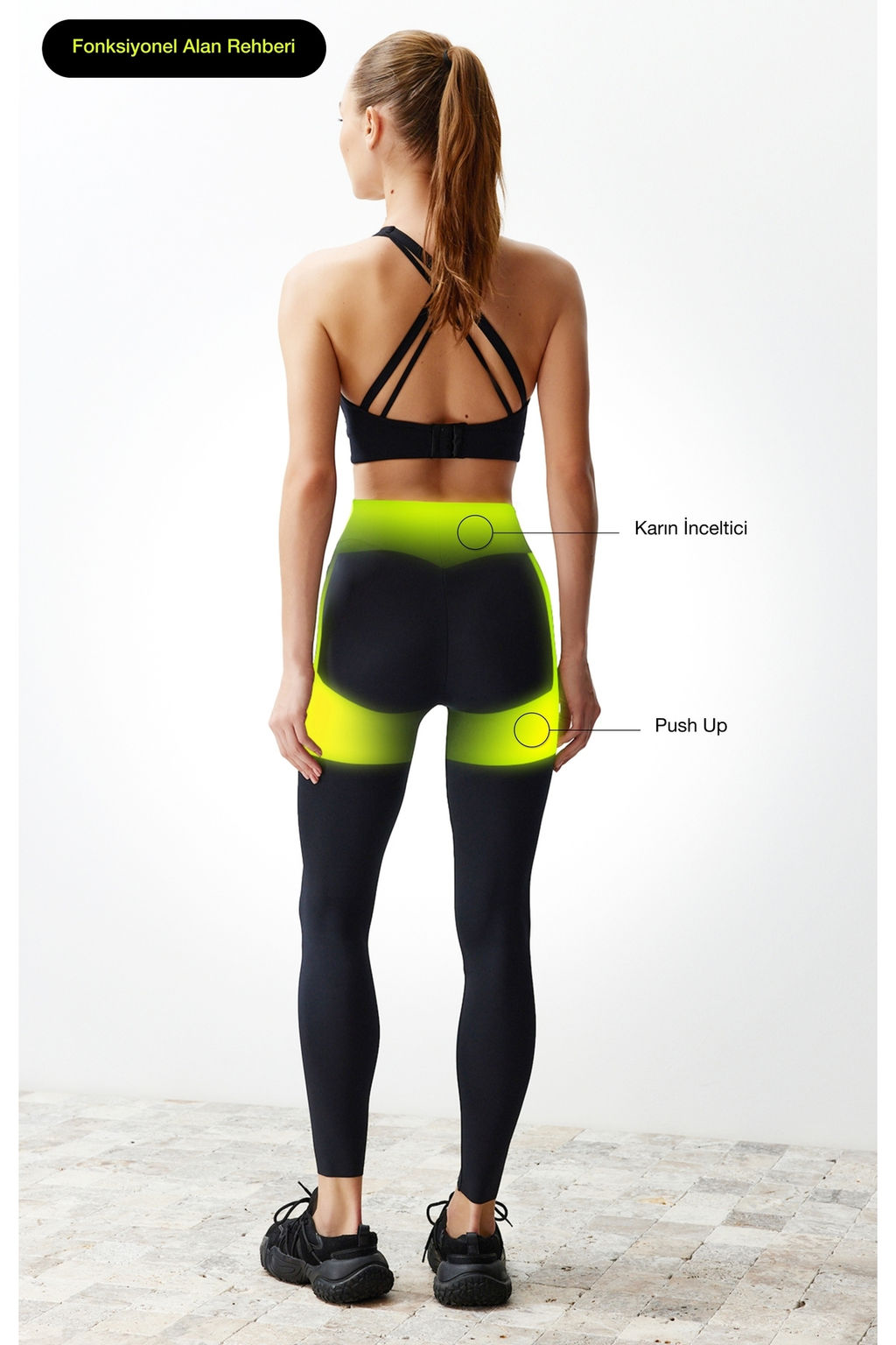 Premium Siyah 2. Katman ile Ekstra Kar?n Toparlay?c? Push Up Tam Boy Orme Spor Tayt THMSS24TY00015 - Trendyolmilla фото 3