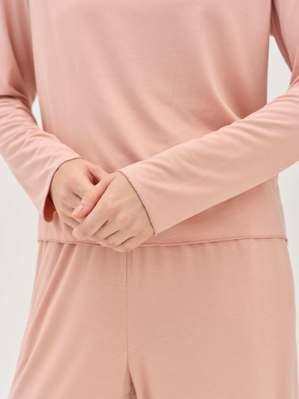 Лонгслив домашний "Персик" женский