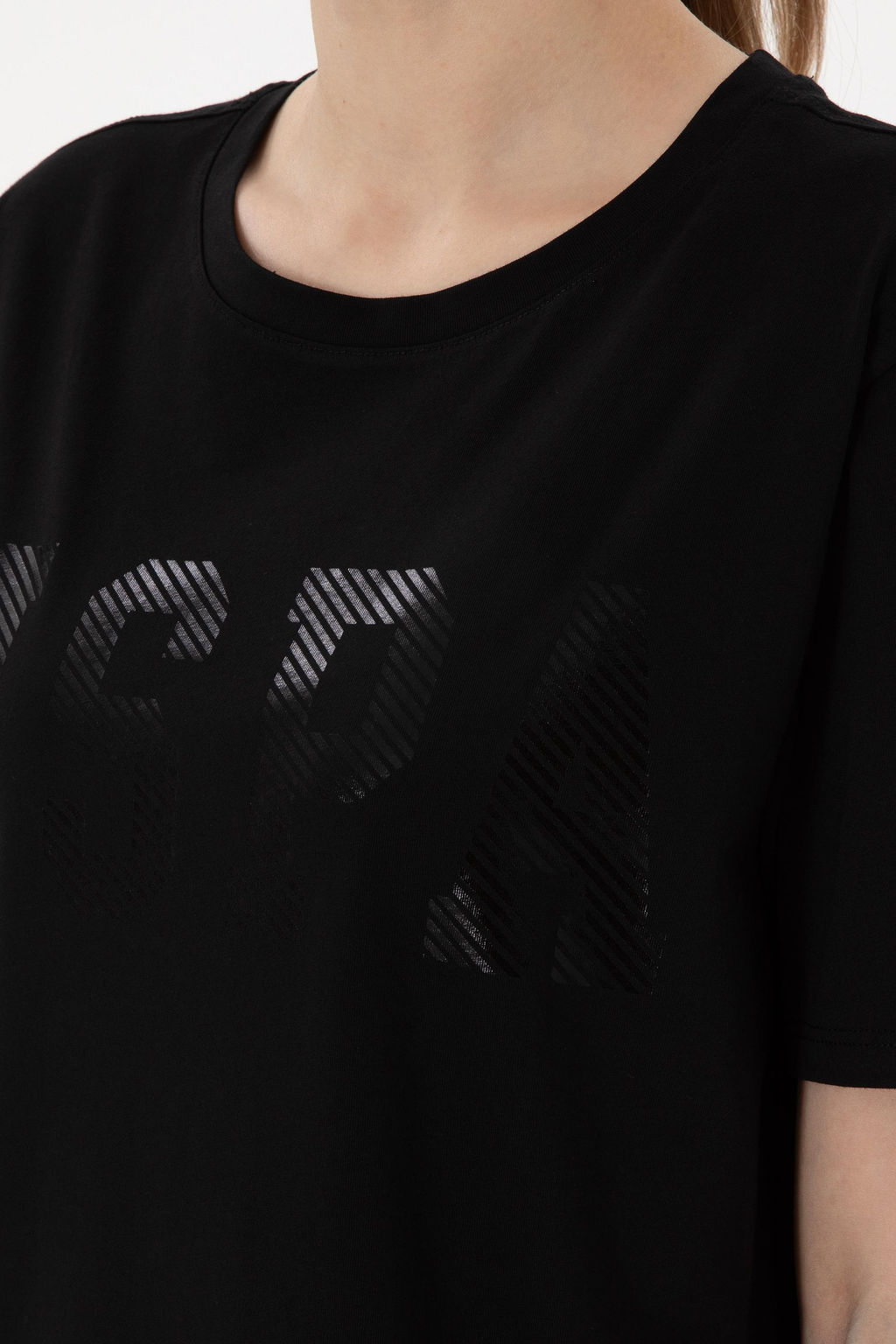 Kad_n Siyah Basic Ti__rt Sepette S_rpriz _ndirim - U.s. polo assn фото 7