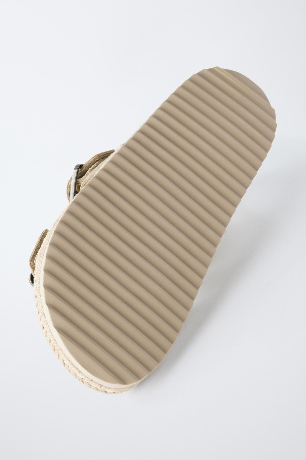 LEATHER SANDALS WITH JUTE BUCKLES - Zara фото 7