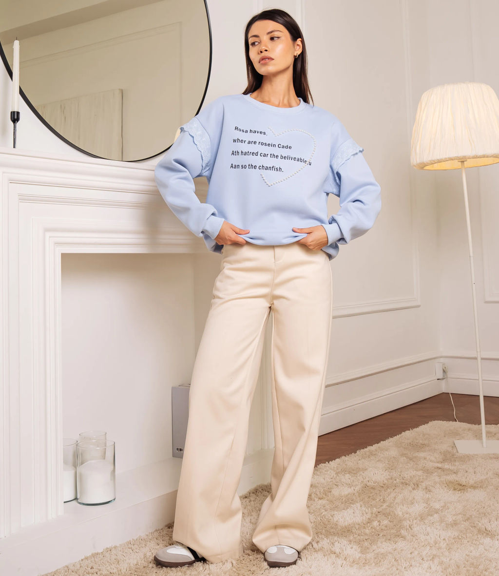 Свитшот #КТ3705 (3), голубой