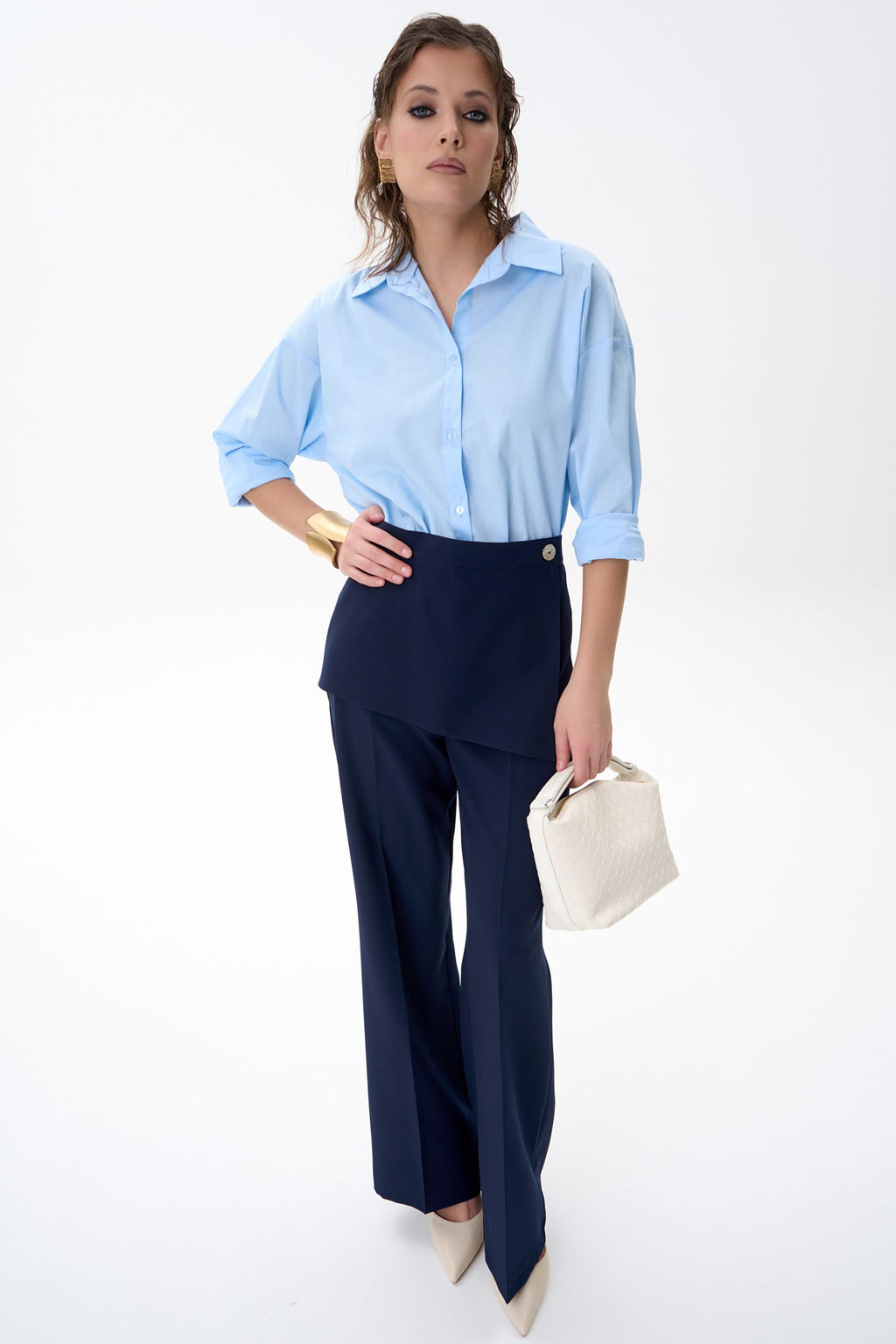 Брюки Агния (черника) - Эльза фото 6