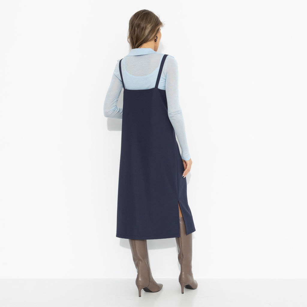 Сарафан , который стройнит, Для важных свиданий (синий) - Charutti фото 5