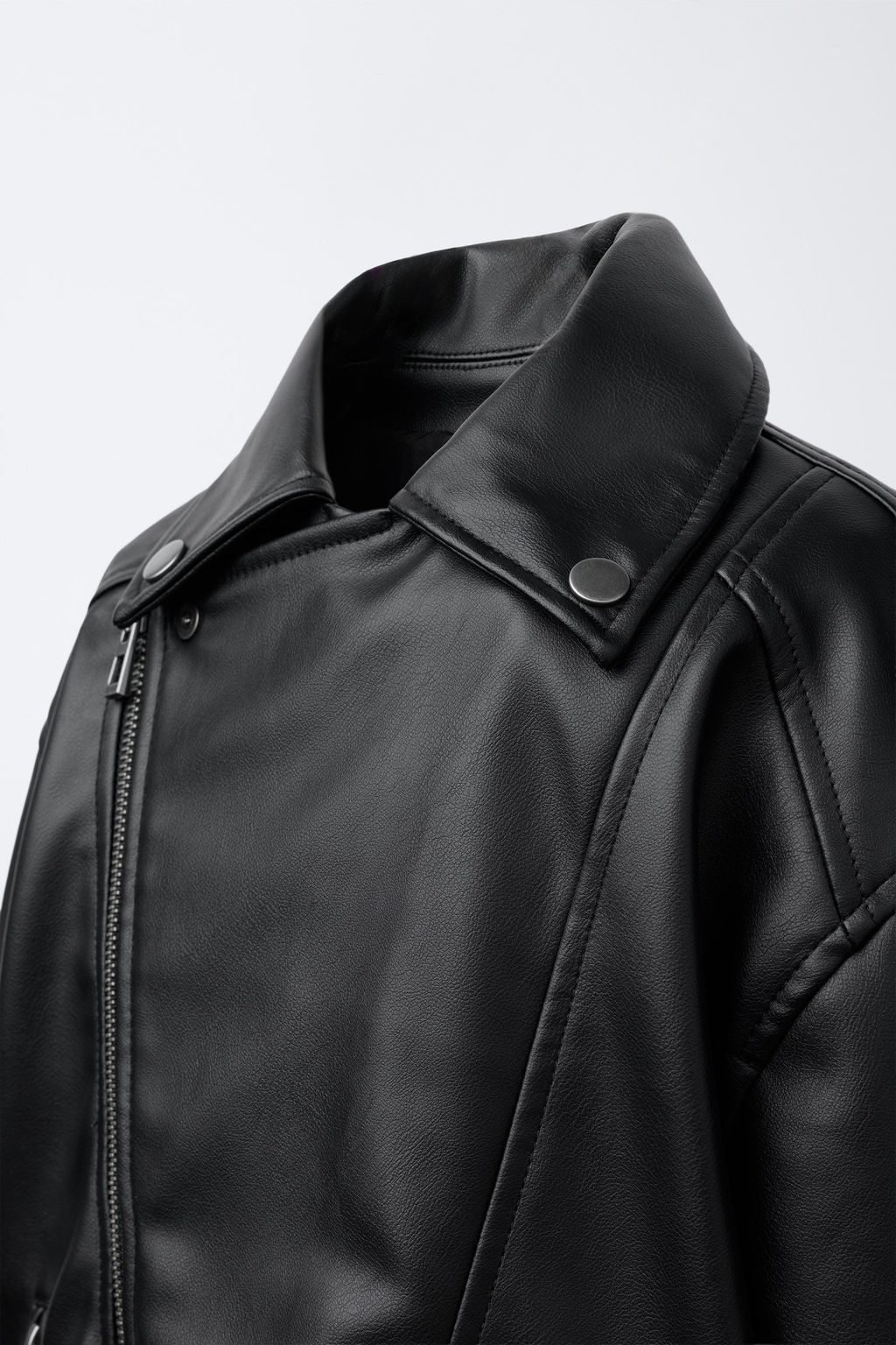 FAUX LEATHER BIKER JACKET