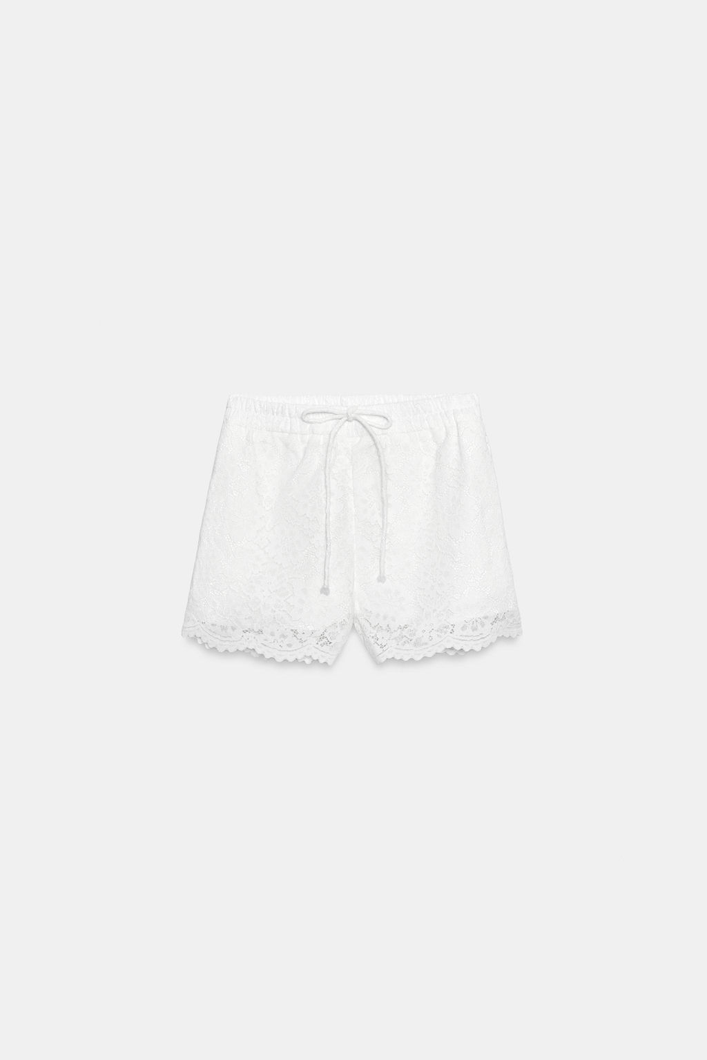 BERMUDA ENCAJE / Blanco - Zara фото 7
