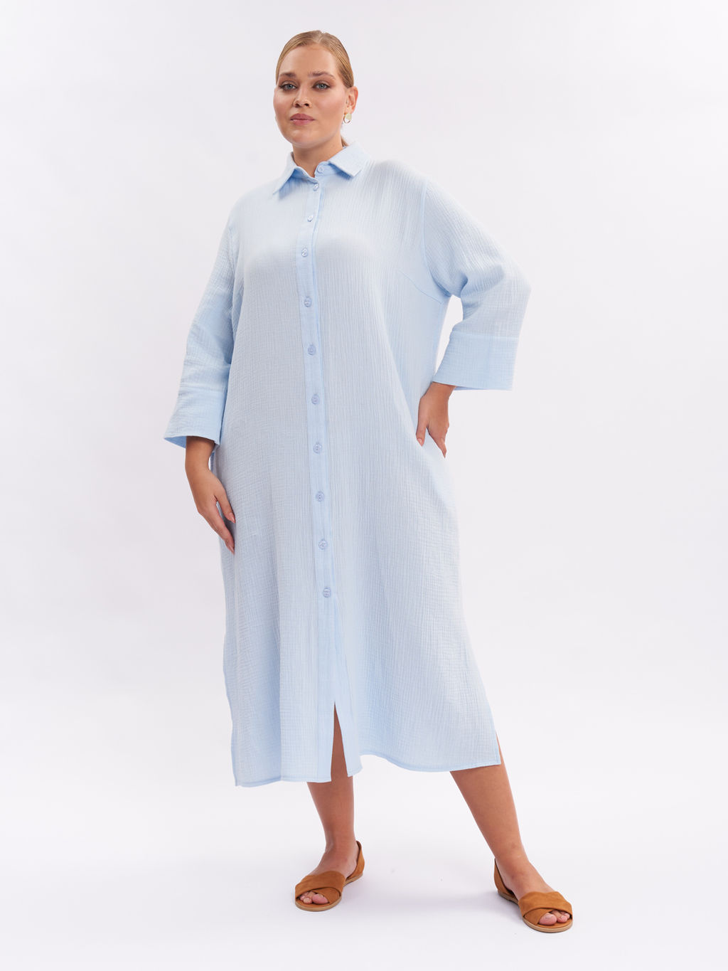 Платье муслина PP30701BLU15