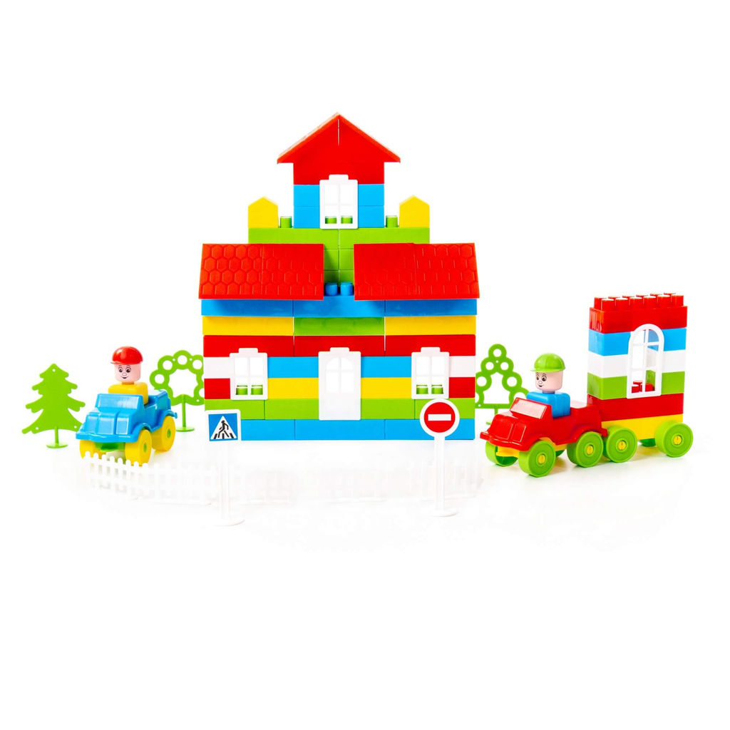 Конструктор Строитель (273 элемента) (в пакете) - Полесье фото 4