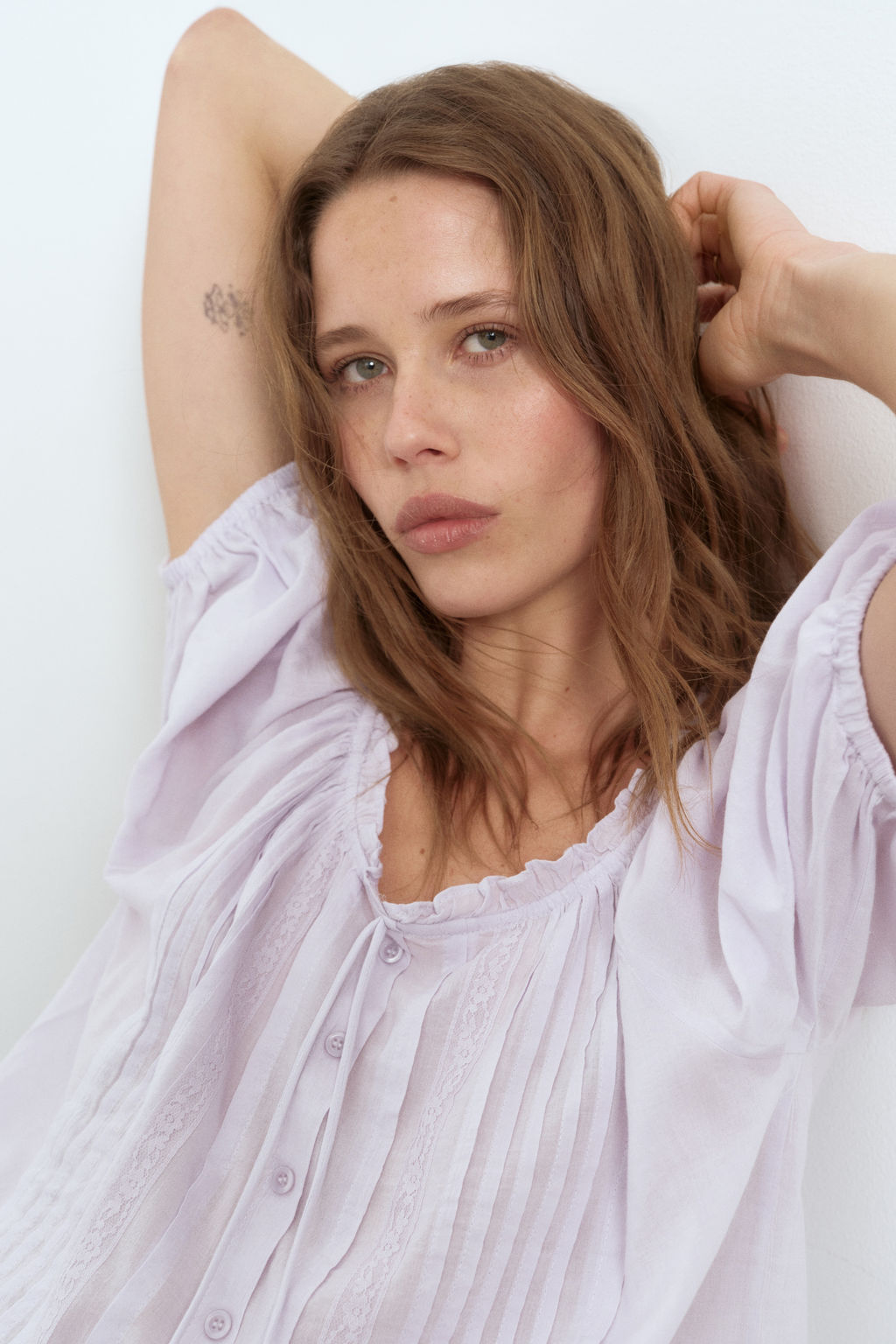 Blusa con jaretas - H&m фото 6