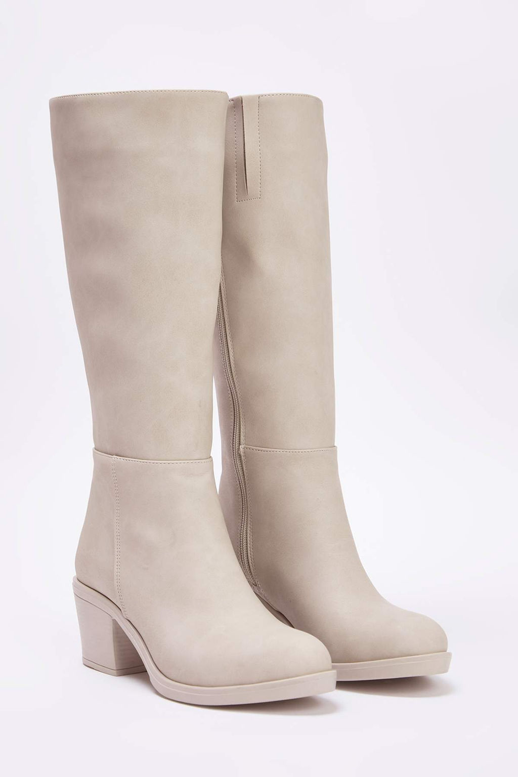 Trendyolmilla Shoes Siyah Fermuarl? Yuvarlak Burun Kad?n Blok Topuklu Cizme TAKAW25CZ00004  фото 2