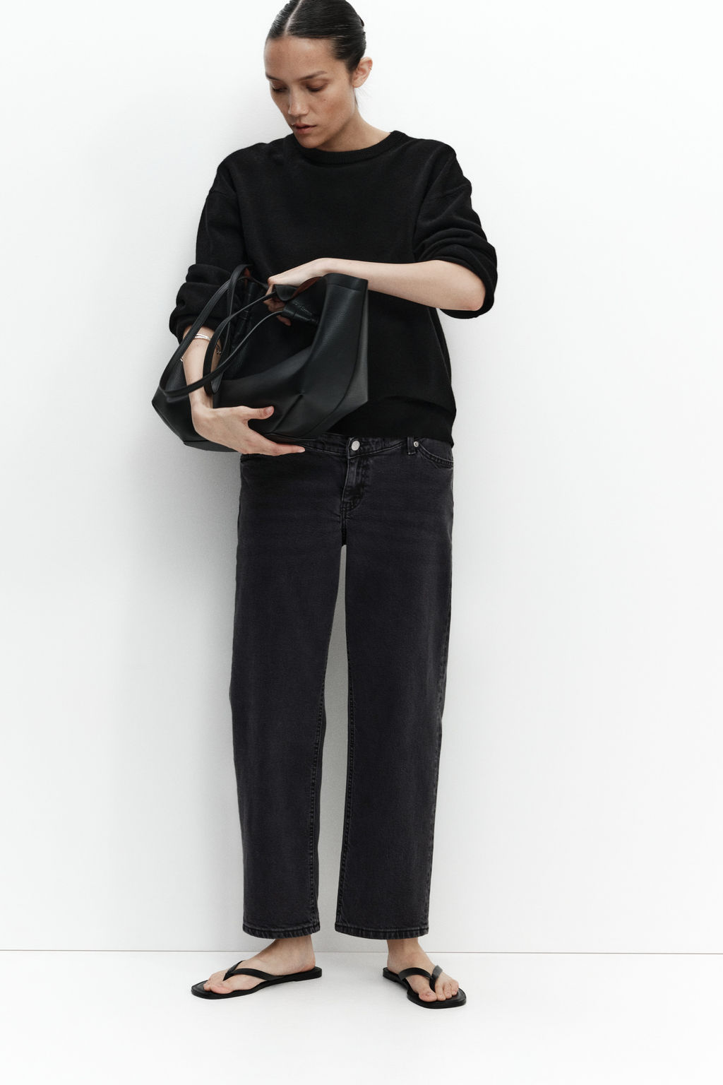 MAMA Straight Ankle Jeans - H&m фото 7