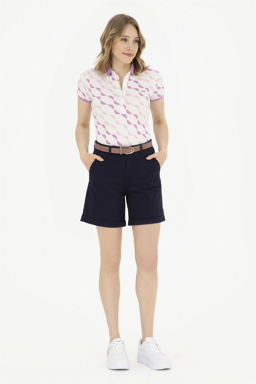 Женские темно-синие тканые шорты Неожиданная скидка в корзине