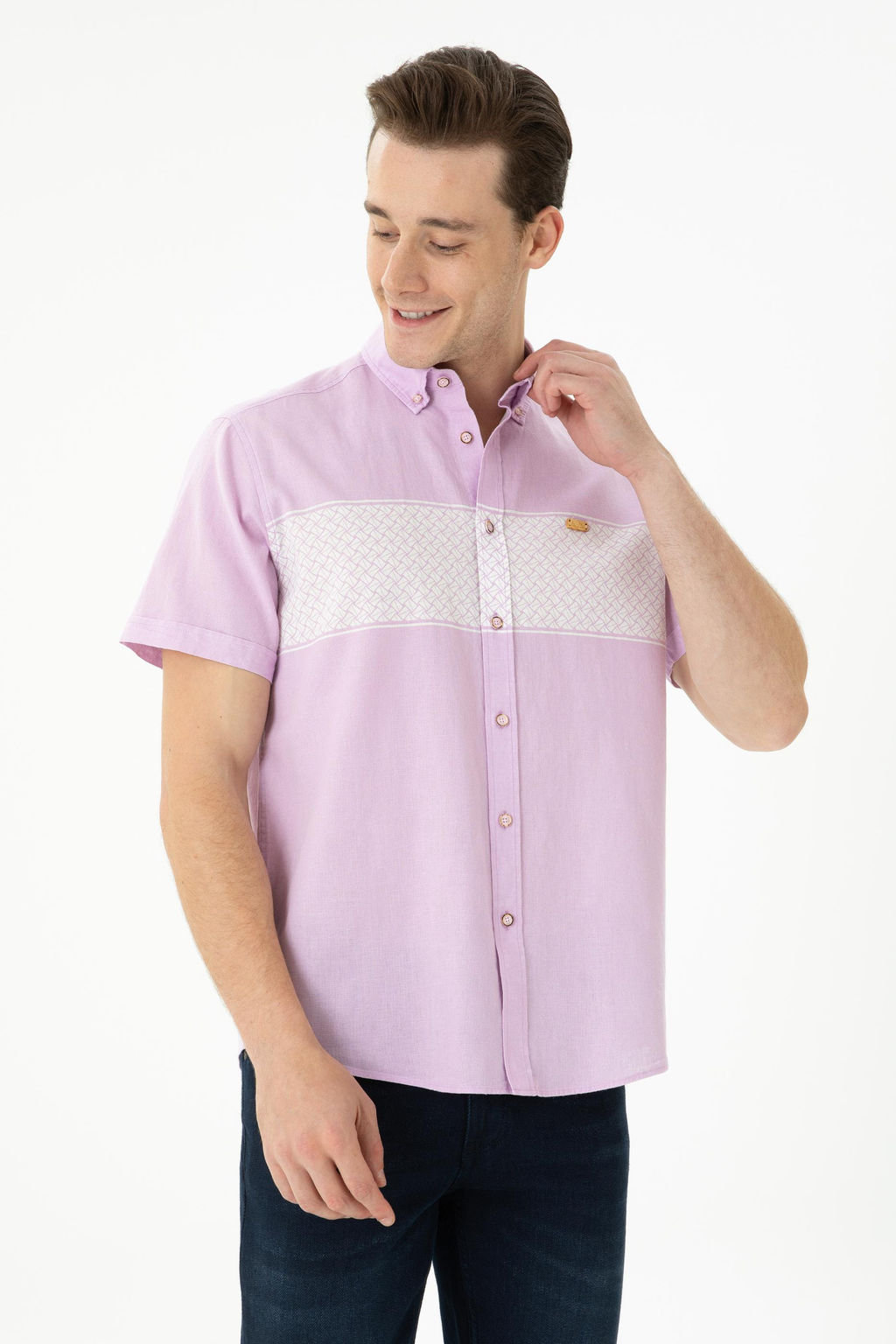 U. S. Polo Assn Мужская рубашка с коротким рукавом Magnolia - U.s. polo assn фото 16