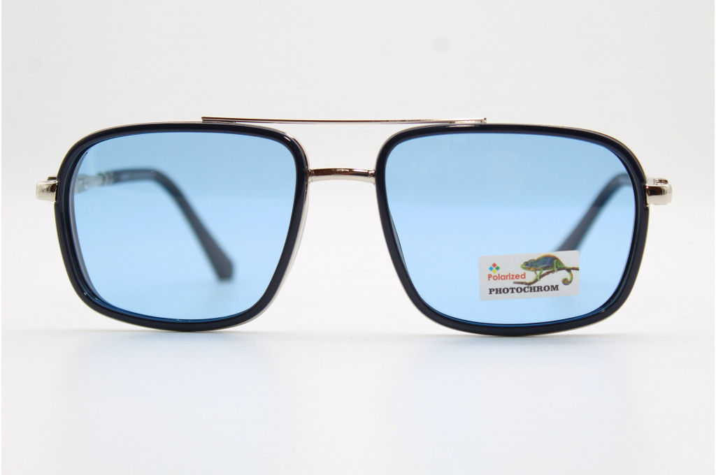 Солнцезащитные очки POMILED (Polarized) (хамелеон,пластик) 08805 63-18-134 С3-54 с мешочком  фото 2