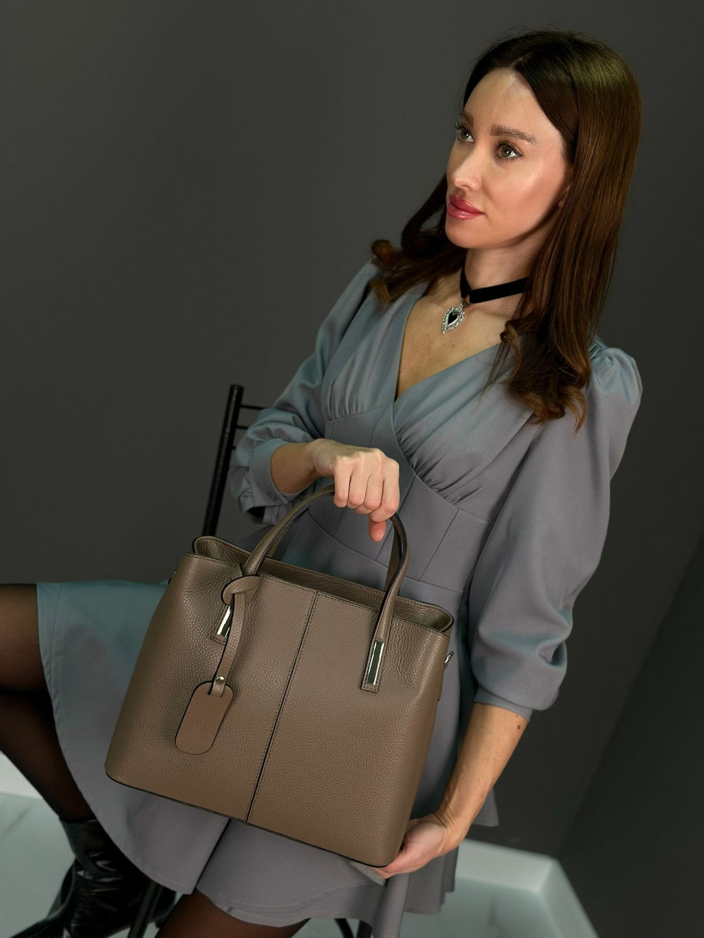 Сумка женская из телячьей кожи