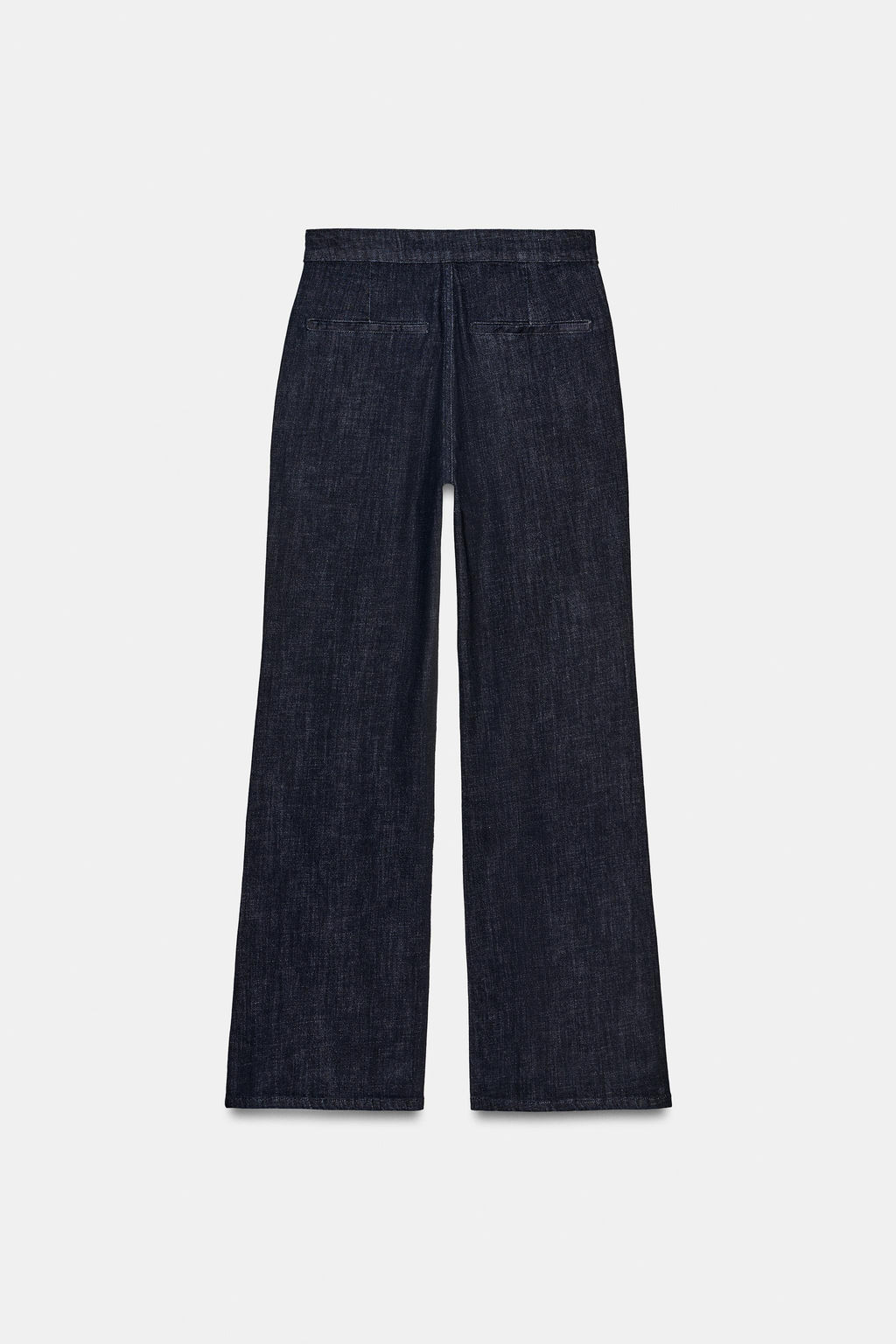 HIGH-WAIST DENIM EFFECT TROUSERS - Zara фото 13