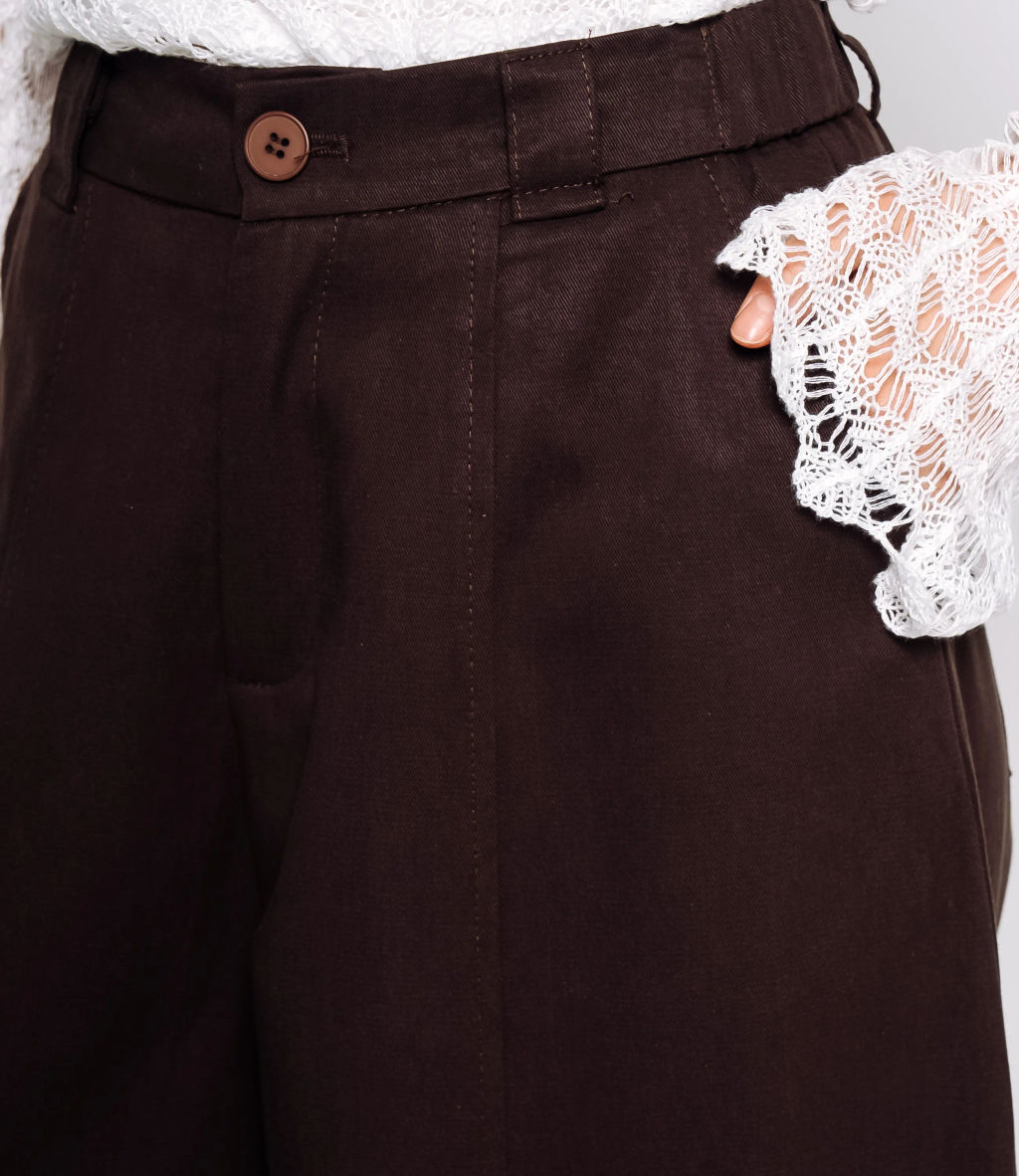 Брюки #КТ71020, шоколадный