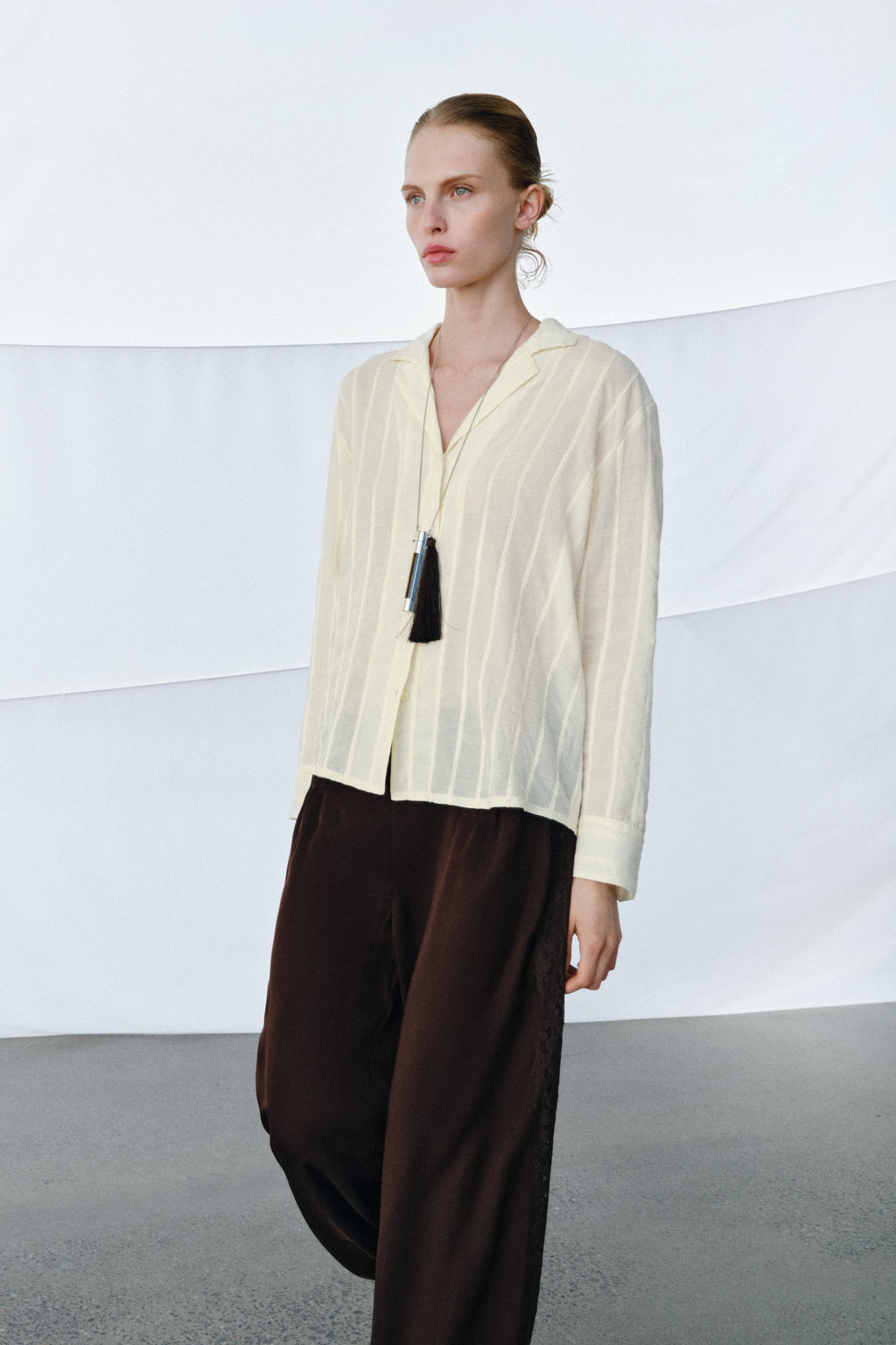 ZW COLLECTION STRIPED SHIRT - Zara фото 12