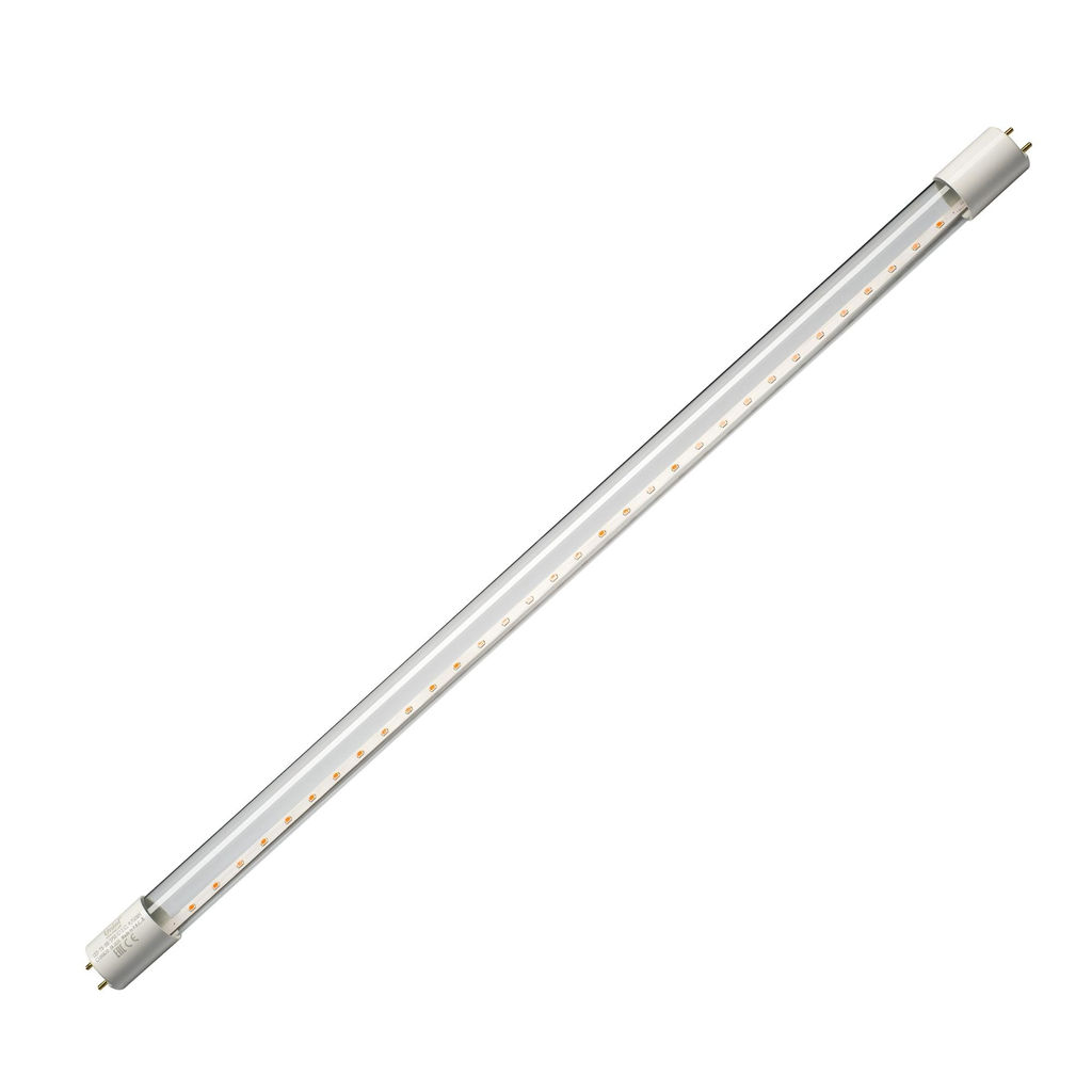 LED-T8-9W/SPSB/G13/CL PLP30WH Лампа светодиодная для растений. Форма "T8", прозрачная. Спектр для рассады и цветения. ТМ Uniel.