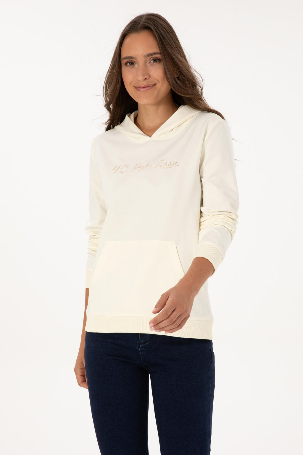 Kad_n BEYAZ Sweatshirt Sepette S_rpriz _ndirim - U.s. polo assn фото 3