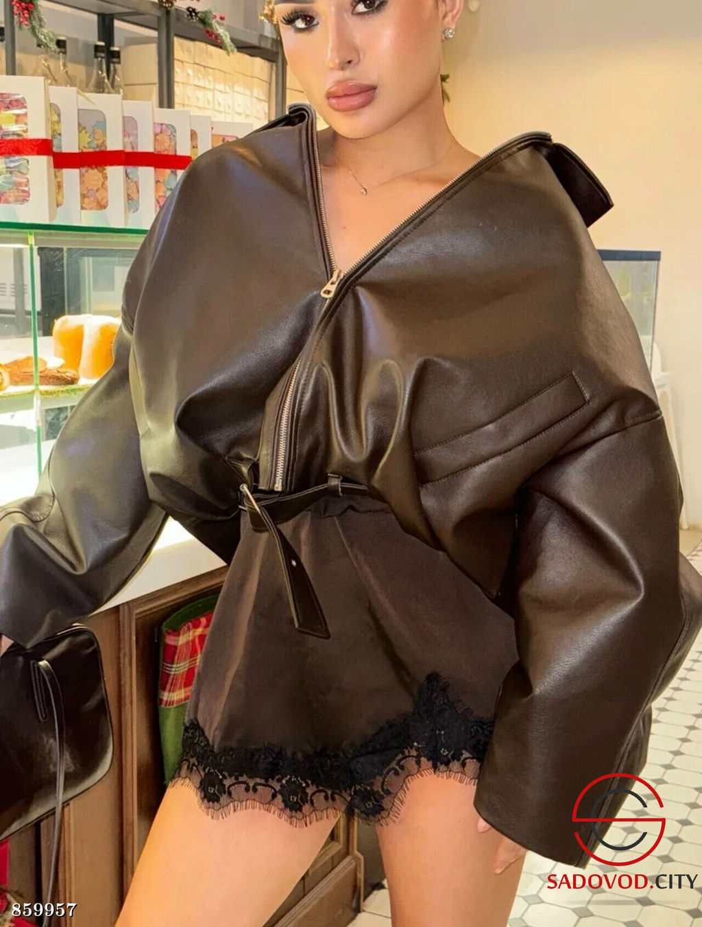 Мини-юбка с нежным гипюром по низу - Fiona фото 4