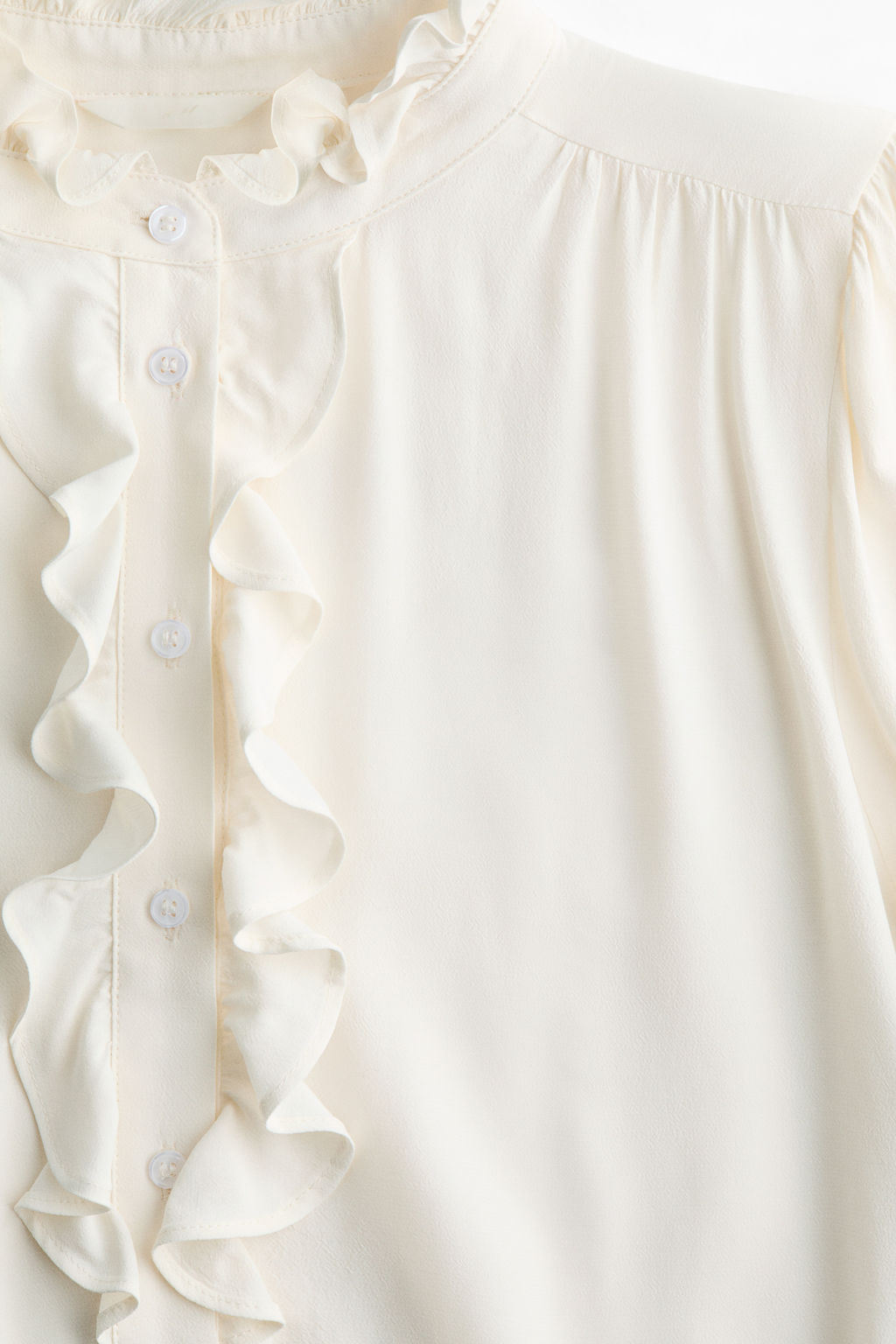 Blusa de viscosa con cuello de volante - H&m фото 3