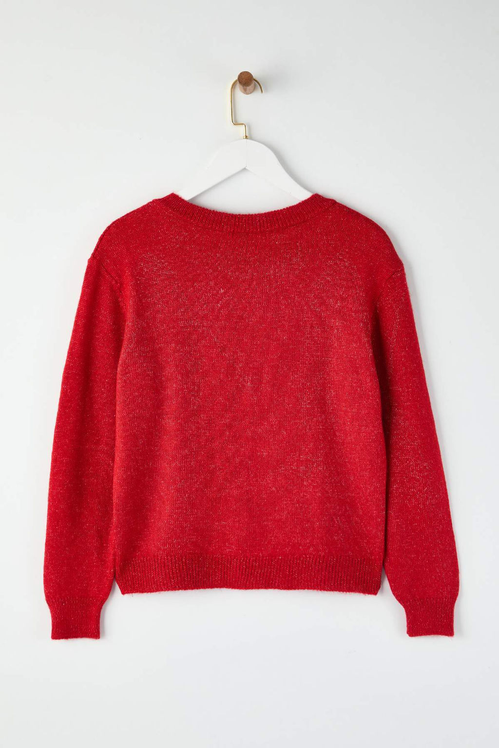 K?rm?z? Yumusak Dokulu Nak?s Islemeli Triko H?rka TWOAW26HI00157