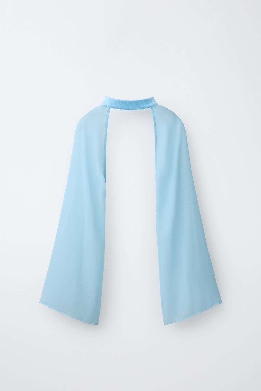 MANGUITOS GASA / Azul pastel - Zara фото 2