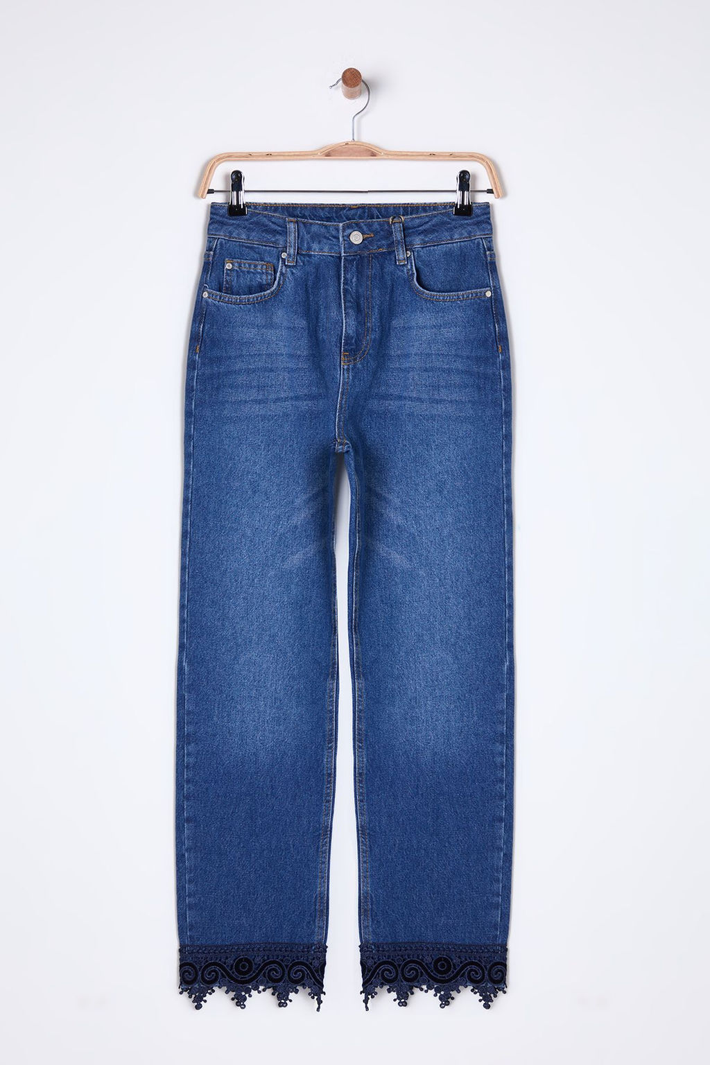 Mavi More Sustainable Dantel Detayl? Normal Bel Straight Jeans TWOSS25JE00007