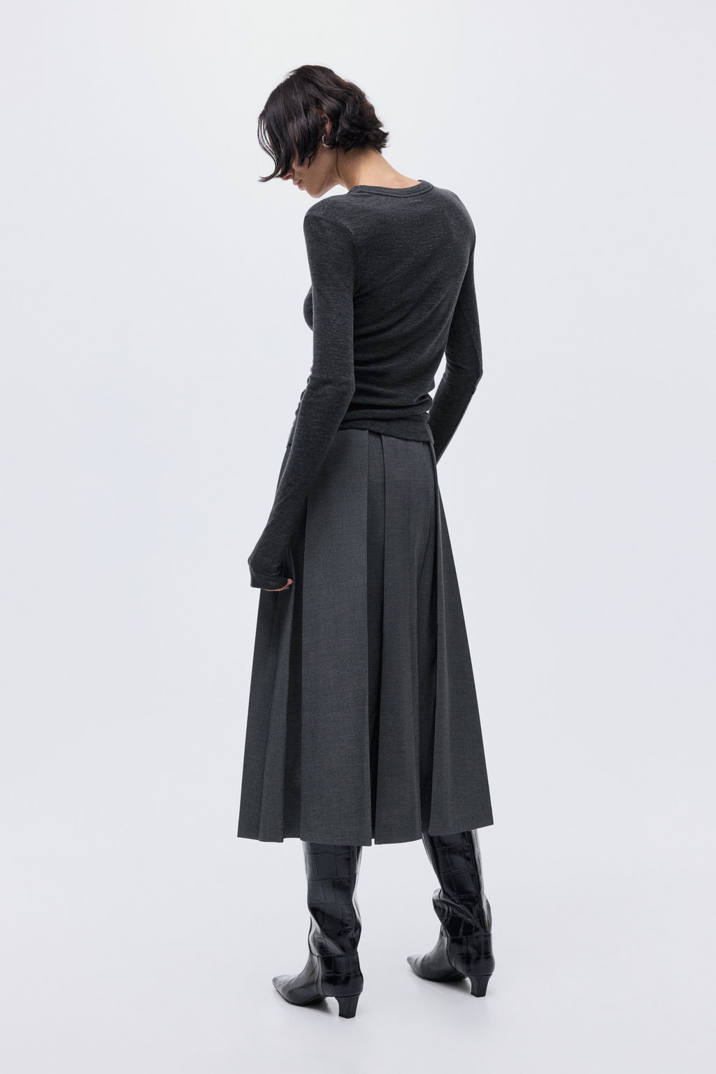 Falda midi tableada - H&m фото 5