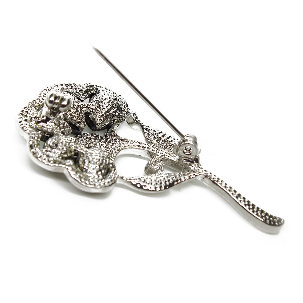 Брошь "Аленький цветочек" перламутр гелиотис