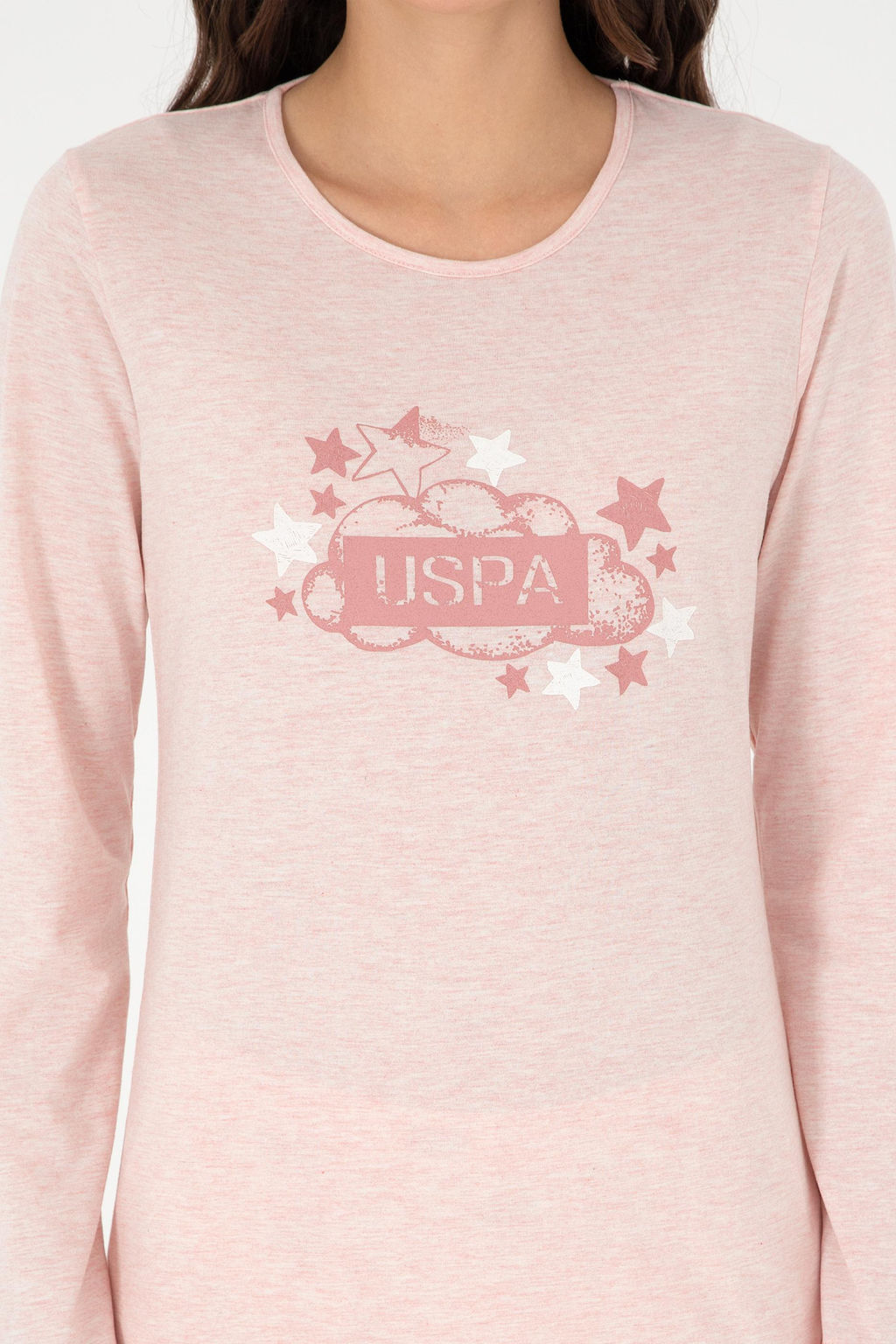 Женский розовый пижамный комплект Неожиданная скидка в корзине - U.s. polo assn фото 5