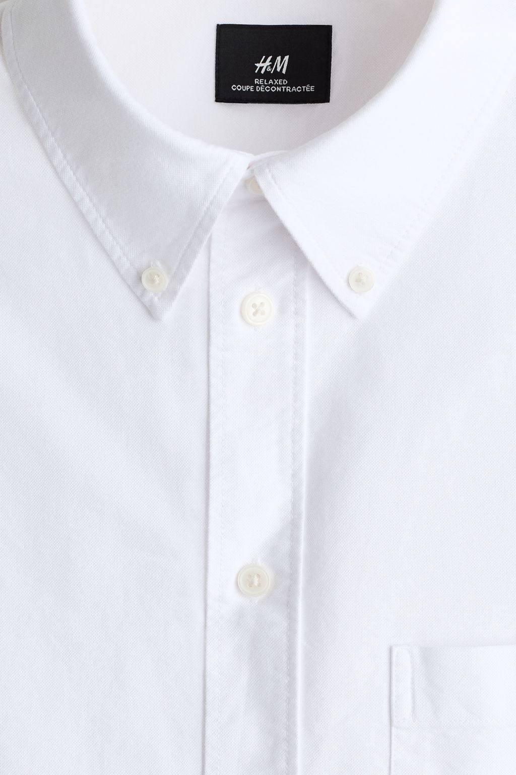 Camisa Oxford de manga corta Relaxed Fit - H&m фото 10