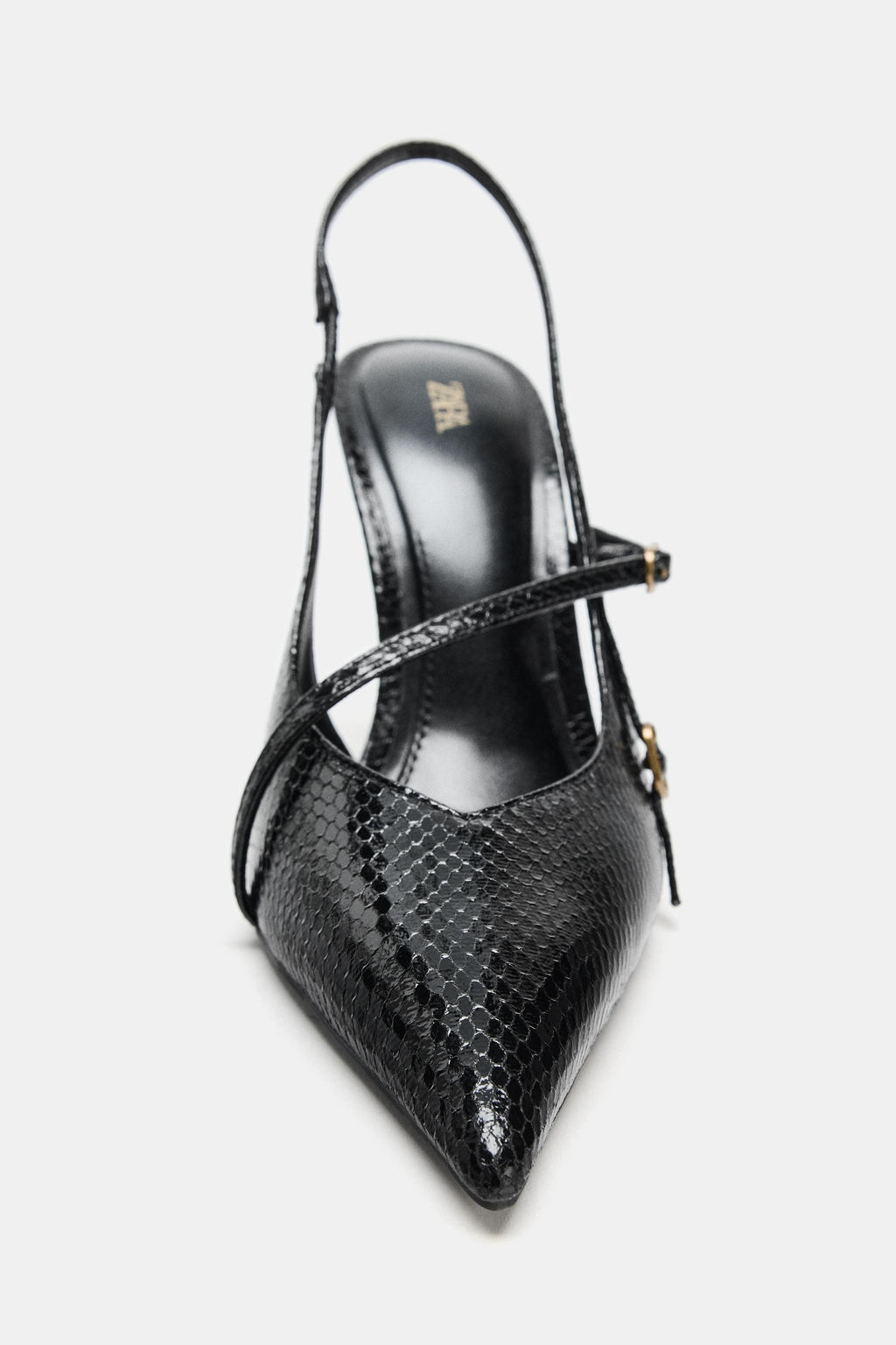 HIGH-HEEL SHOES WITH STRAPS AND BUCKLES - Zara фото 8