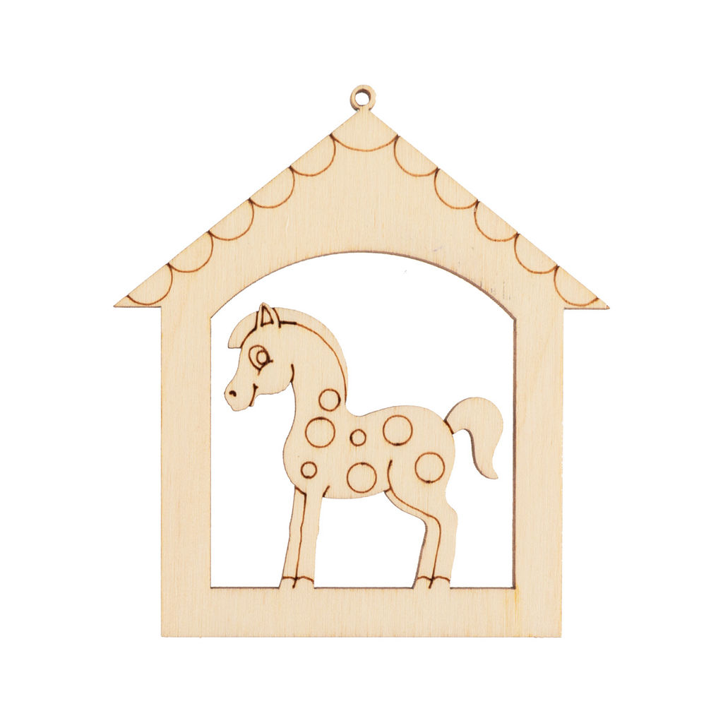 Заготовка для декорирования Mr. Carving КЛ-42 Подвеска плоская фанера х 6.5 х 7.5 см елочка фото 4