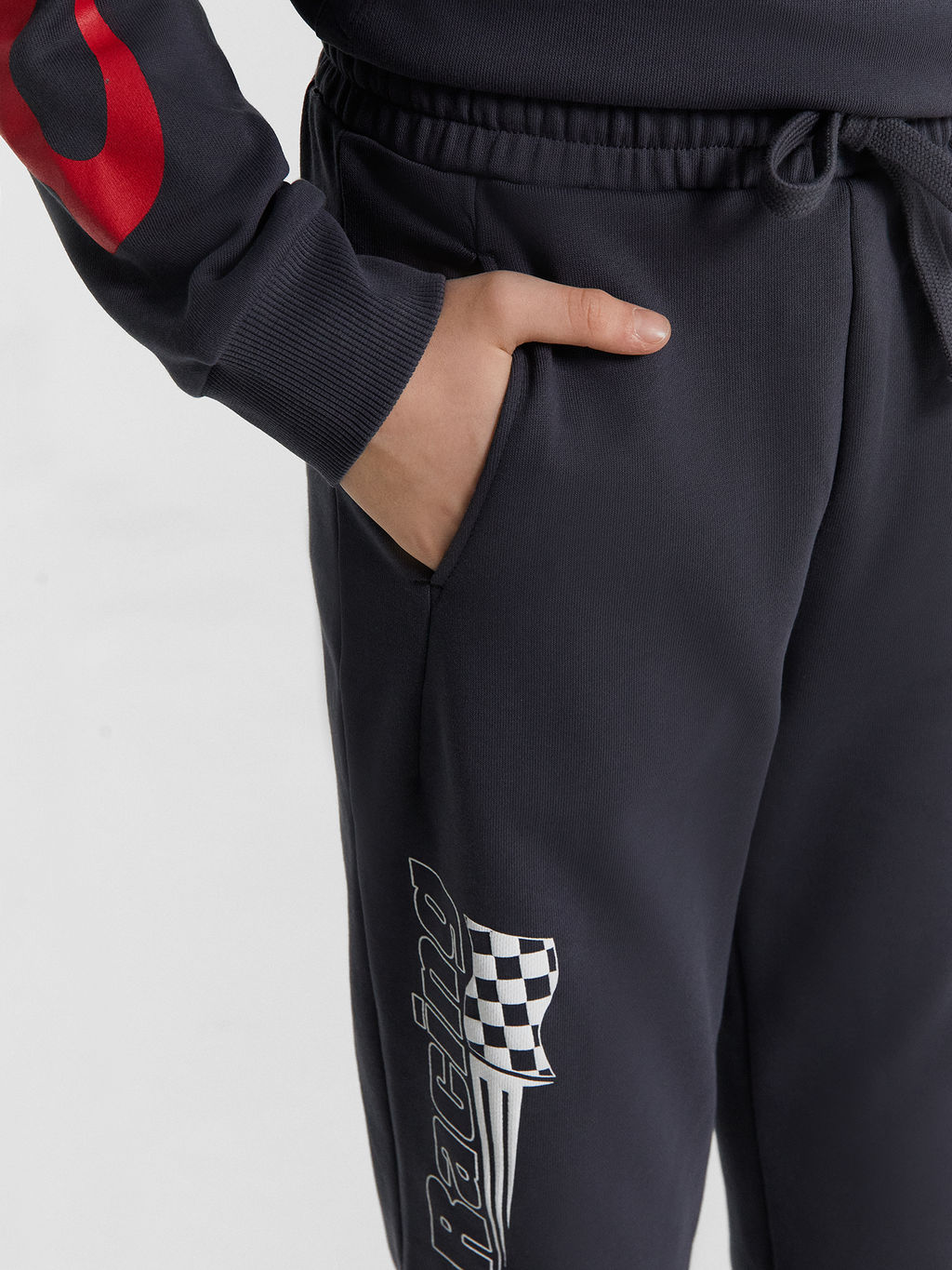 Комплект для мальчиков серый с принтом и надписью Racing - Mark formelle фото 10