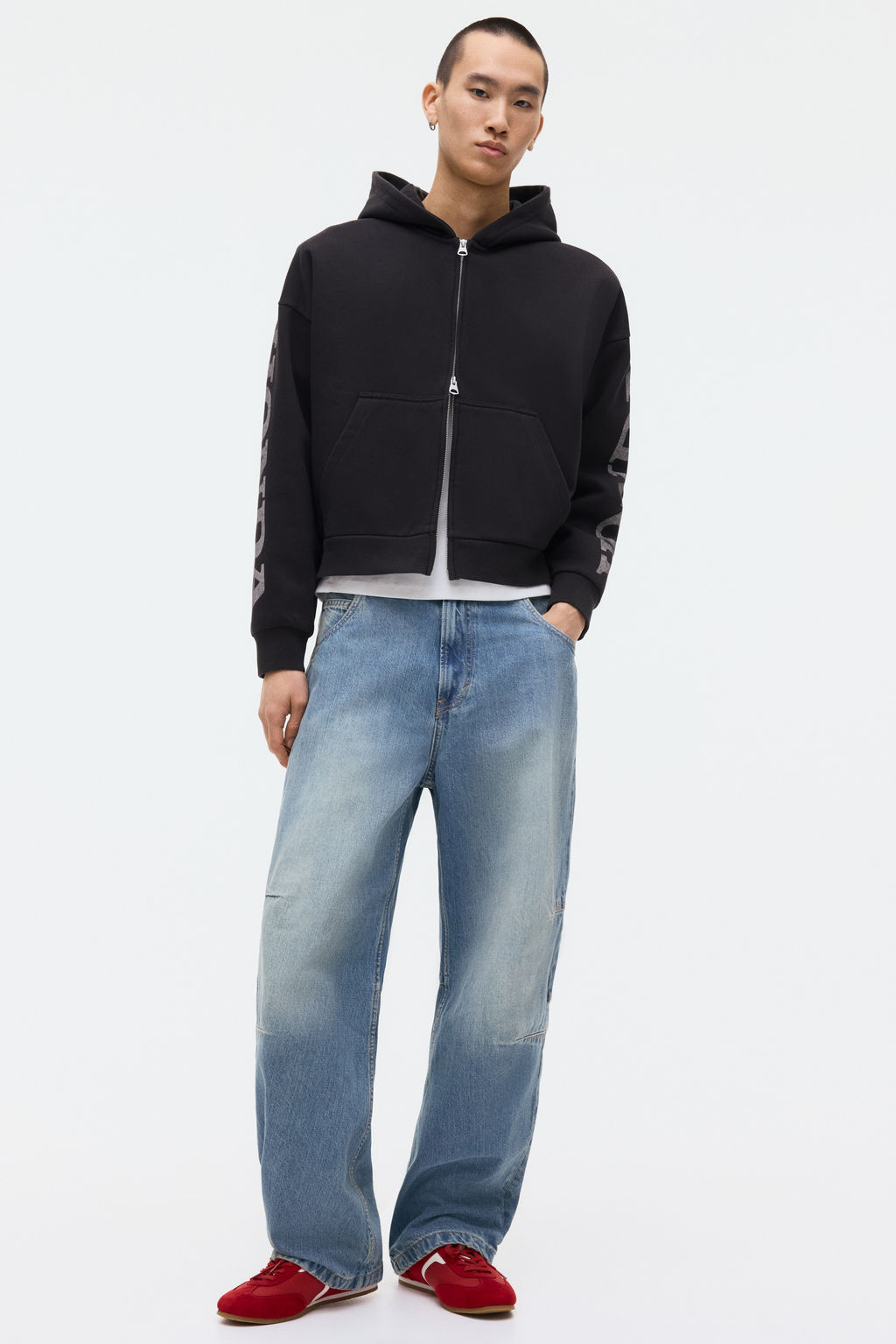 Chaqueta sudadera con estampado Oversized Fit - H&m фото 4