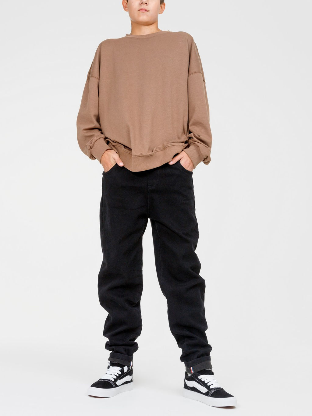 Джинсы-бананы утеплённые для мальчиков - Синий мир фото 3