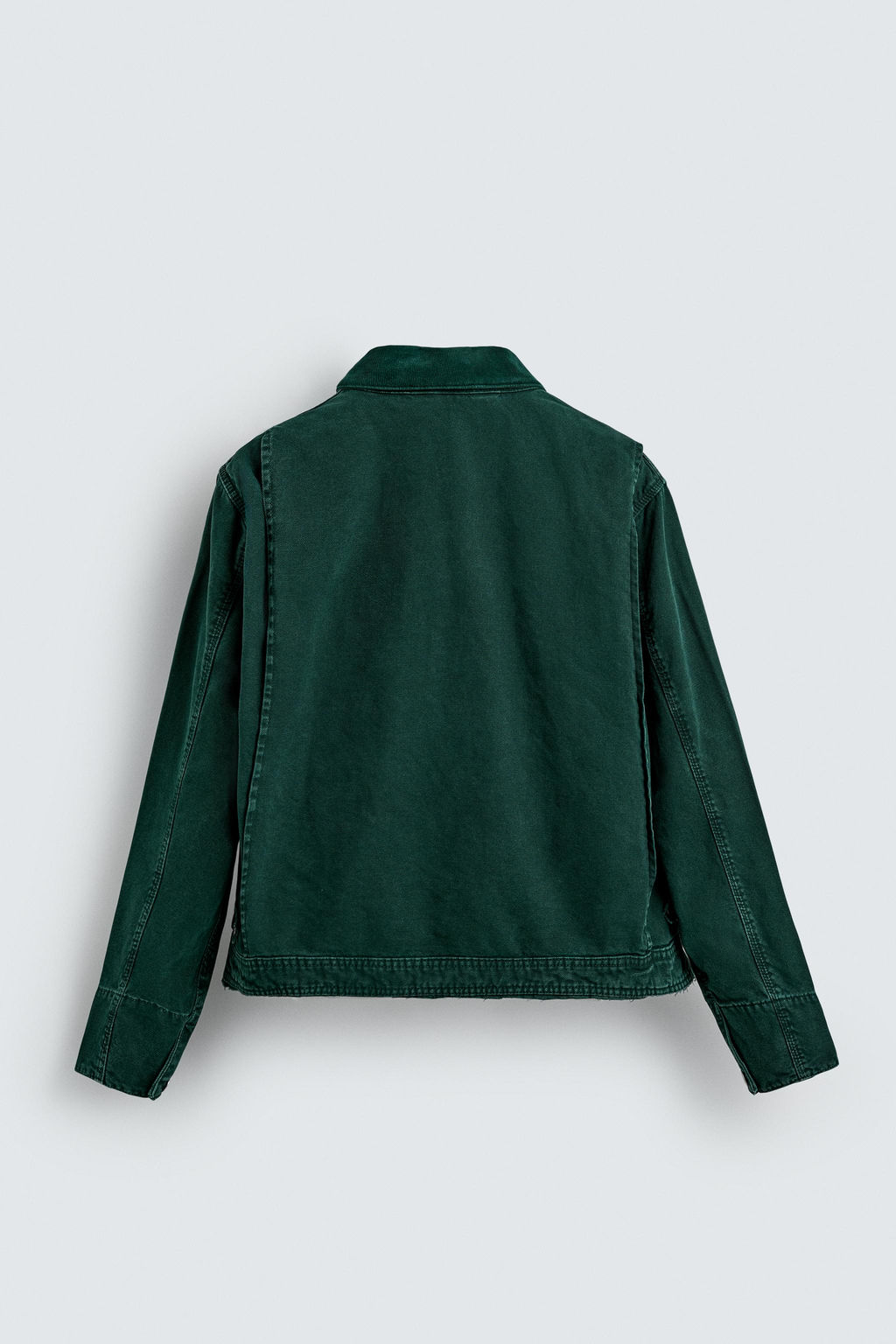 CROPPED FIT DENIM JACKET - Zara фото 9