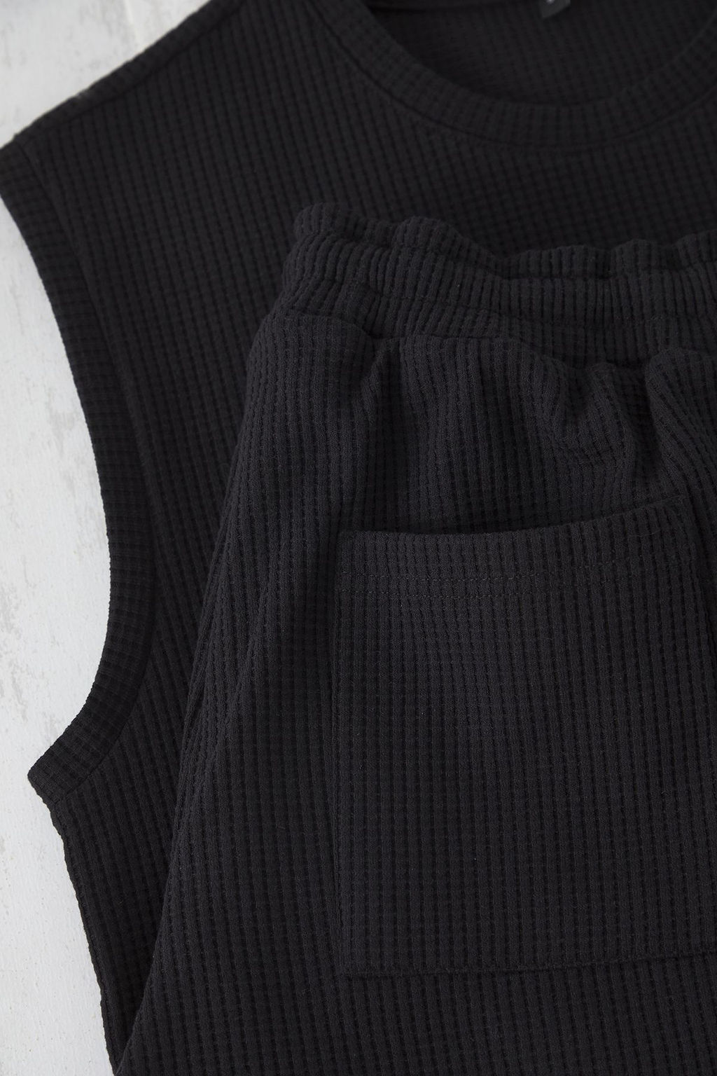 TRENDYOL MAN Gri Regular Fit Etiket Detayl? Atlet Sortlu Orme Pijama Tak?m? TMNSS25PT00028 - Trendyolmilla фото 10