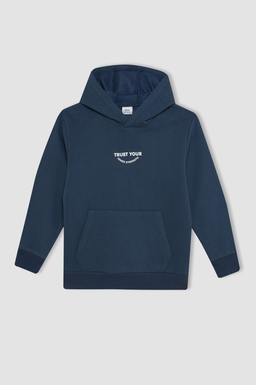 Erkek Cocuk Cepli Yaz? Bask?l? Kapusonlu Kal?n Okul Sweatshirt - Defacto фото 5