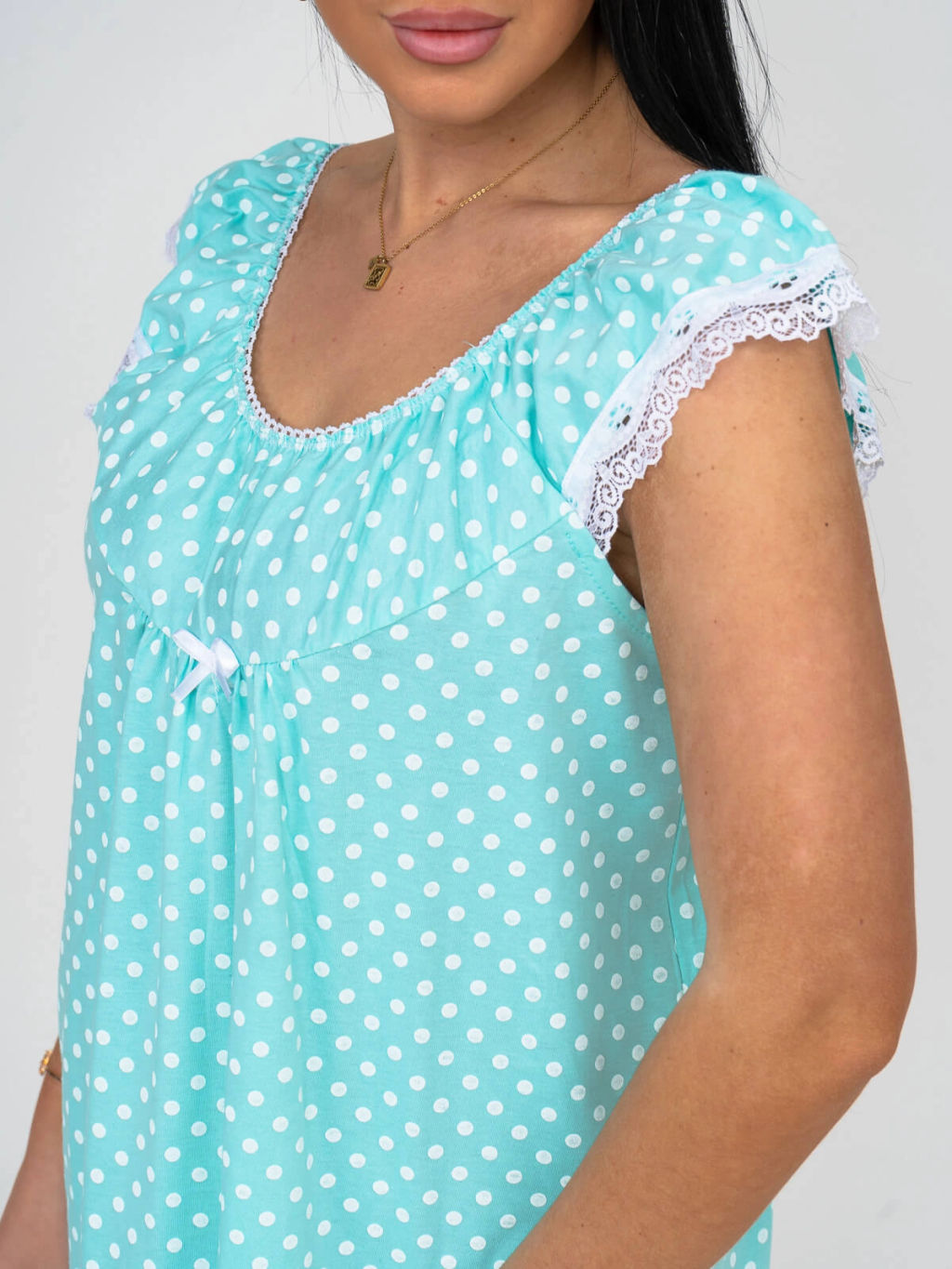 Ночная сорочка женская, цвет бирюзовый